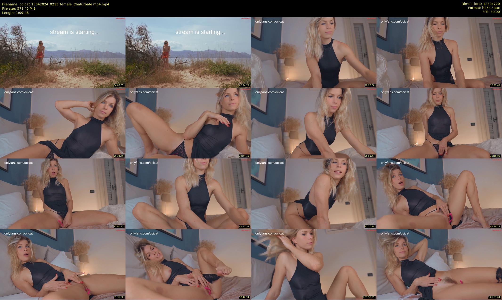 ocicat — 70 minute Chaturbate female cam show recording, 720p, Apr 18, 2024