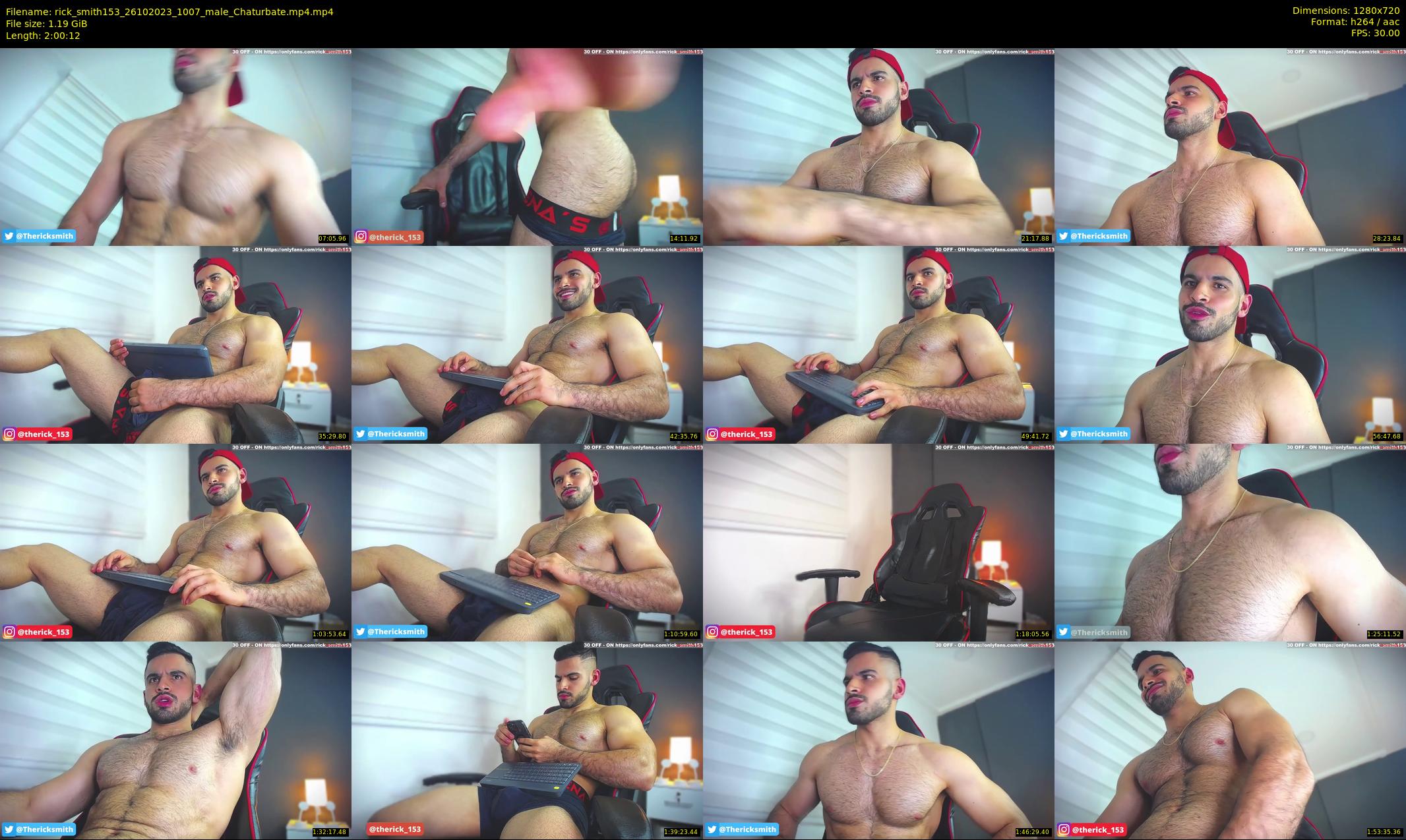 rick_smith153 — 121 minute Chaturbate male cam show recording, 720p, Oct 26, 2023
