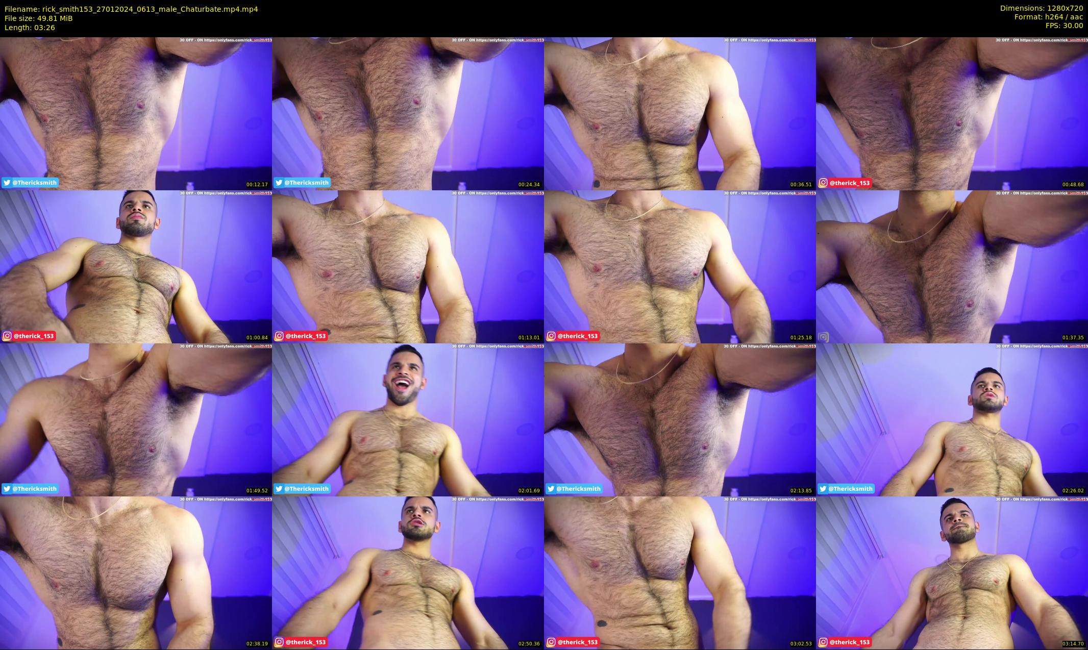 rick_smith153 — 4 minute Chaturbate male cam show recording, 720p, Jan 27, 2024