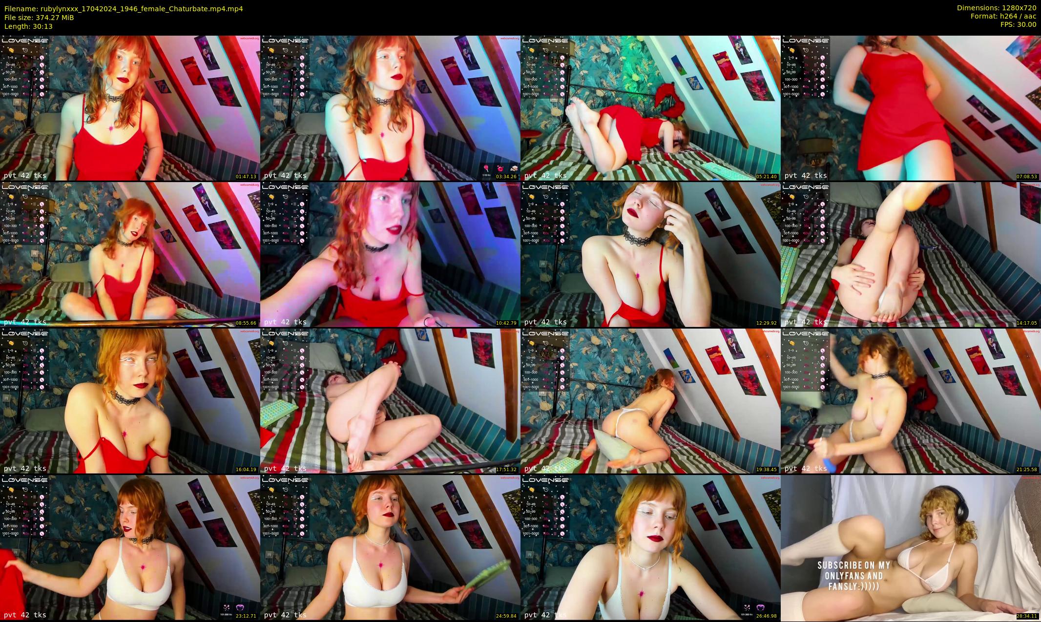 rubylynxxx — 31 minute Chaturbate female cam show recording, 720p, Apr 17, 2024