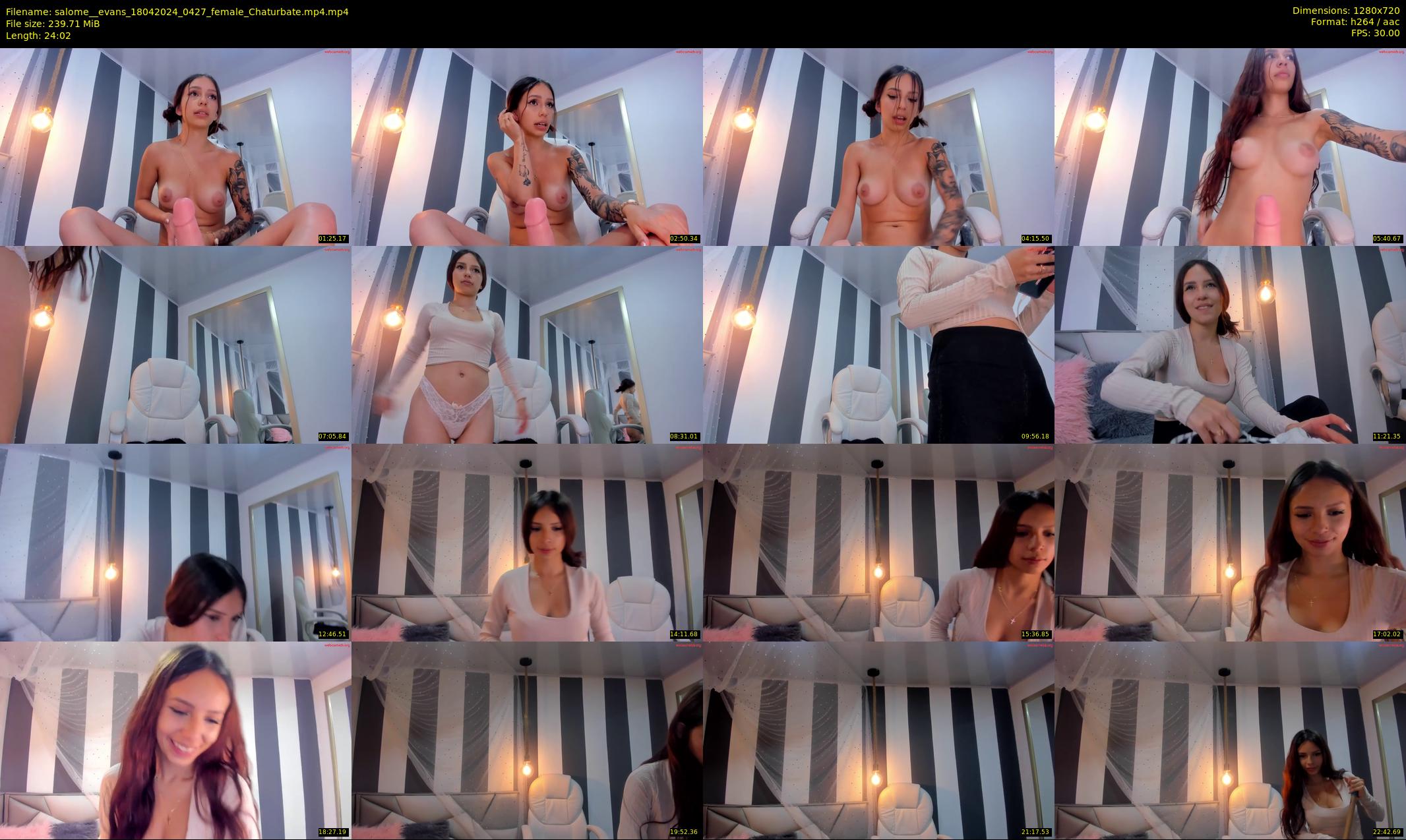 salome__evans — 25 minute Chaturbate female cam show recording, 720p, Apr 18, 2024