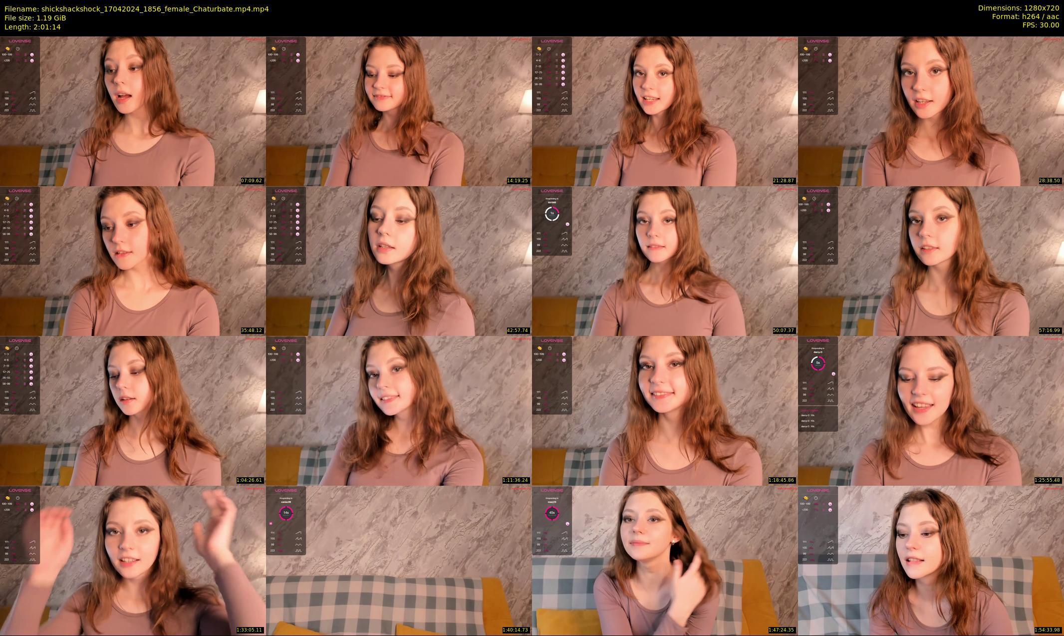 shickshackshock — 122 minute Chaturbate female cam show recording, 720p, Apr 17, 2024