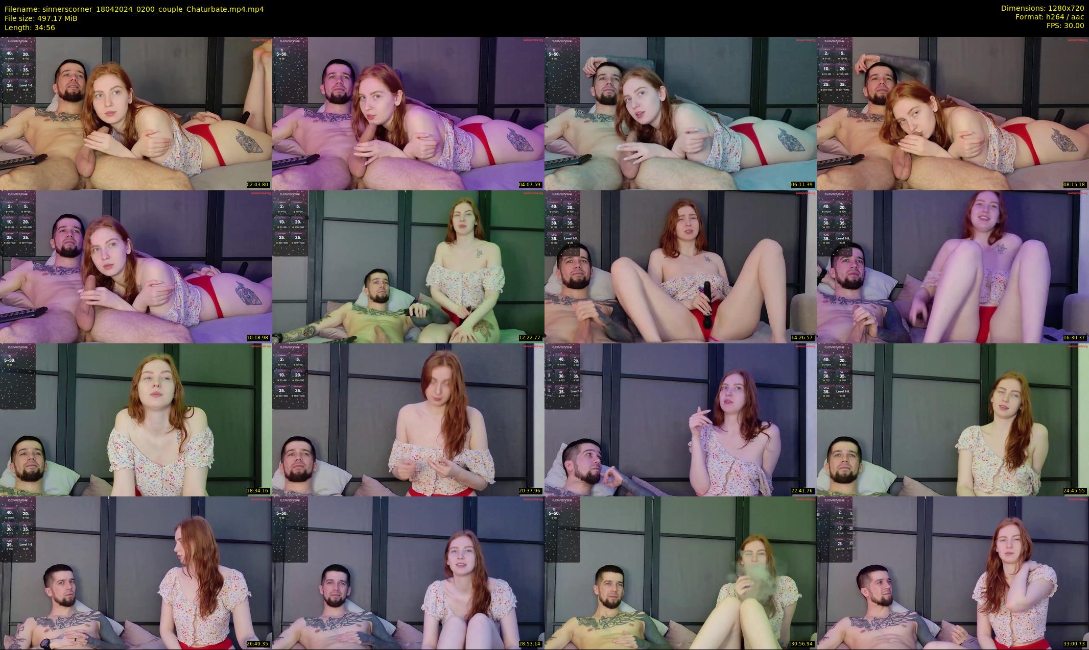 sinnerscorner — 35 minute Chaturbate couple cam show recording, 720p, Apr 18, 2024