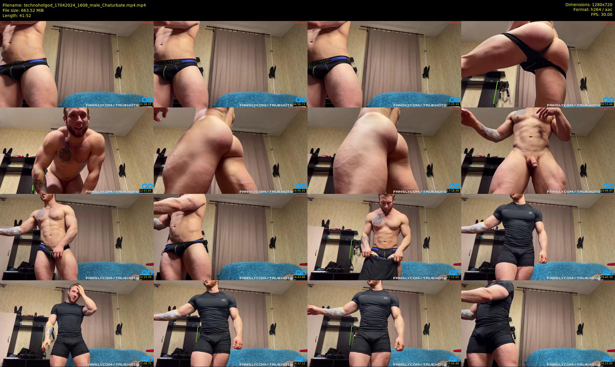 technohotgod — 42 minute Chaturbate male cam show recording, 720p, Apr 17, 2024