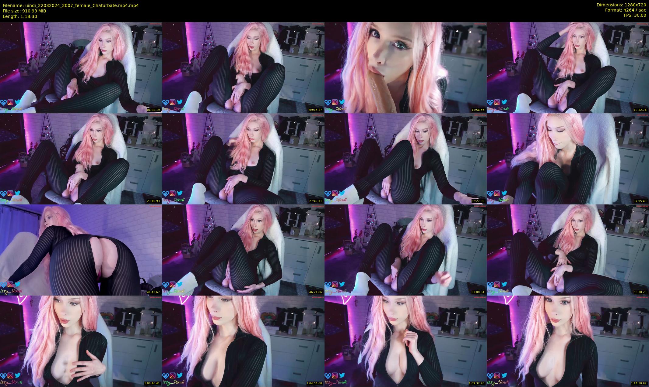 uindi — 79 minute Chaturbate female cam show recording, 720p, Mar 22, 2024