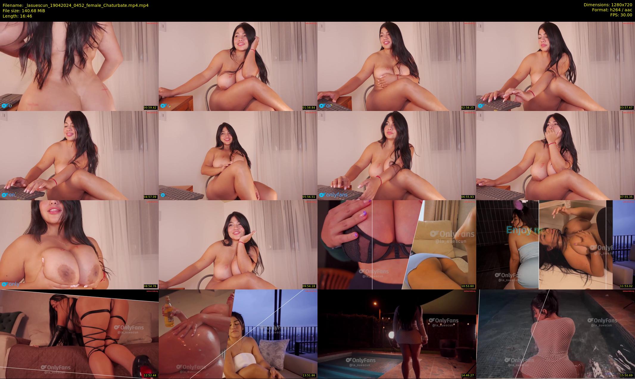_lasuescun — 17 minute Chaturbate female cam show recording, 720p, Apr 19, 2024