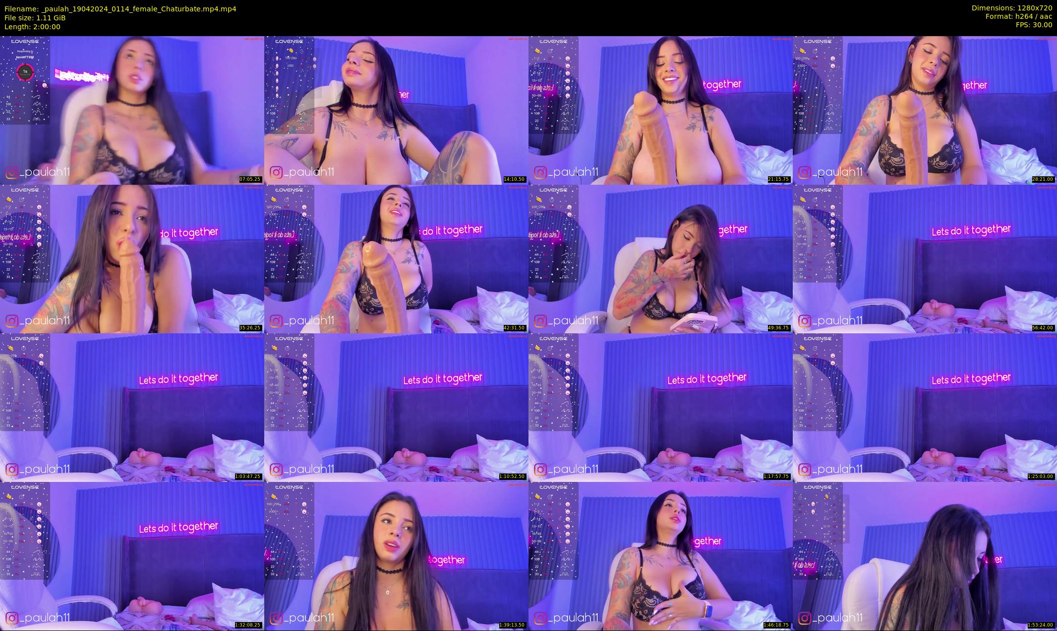_paulah — 120 minute Chaturbate female cam show recording, 720p, Apr 19, 2024