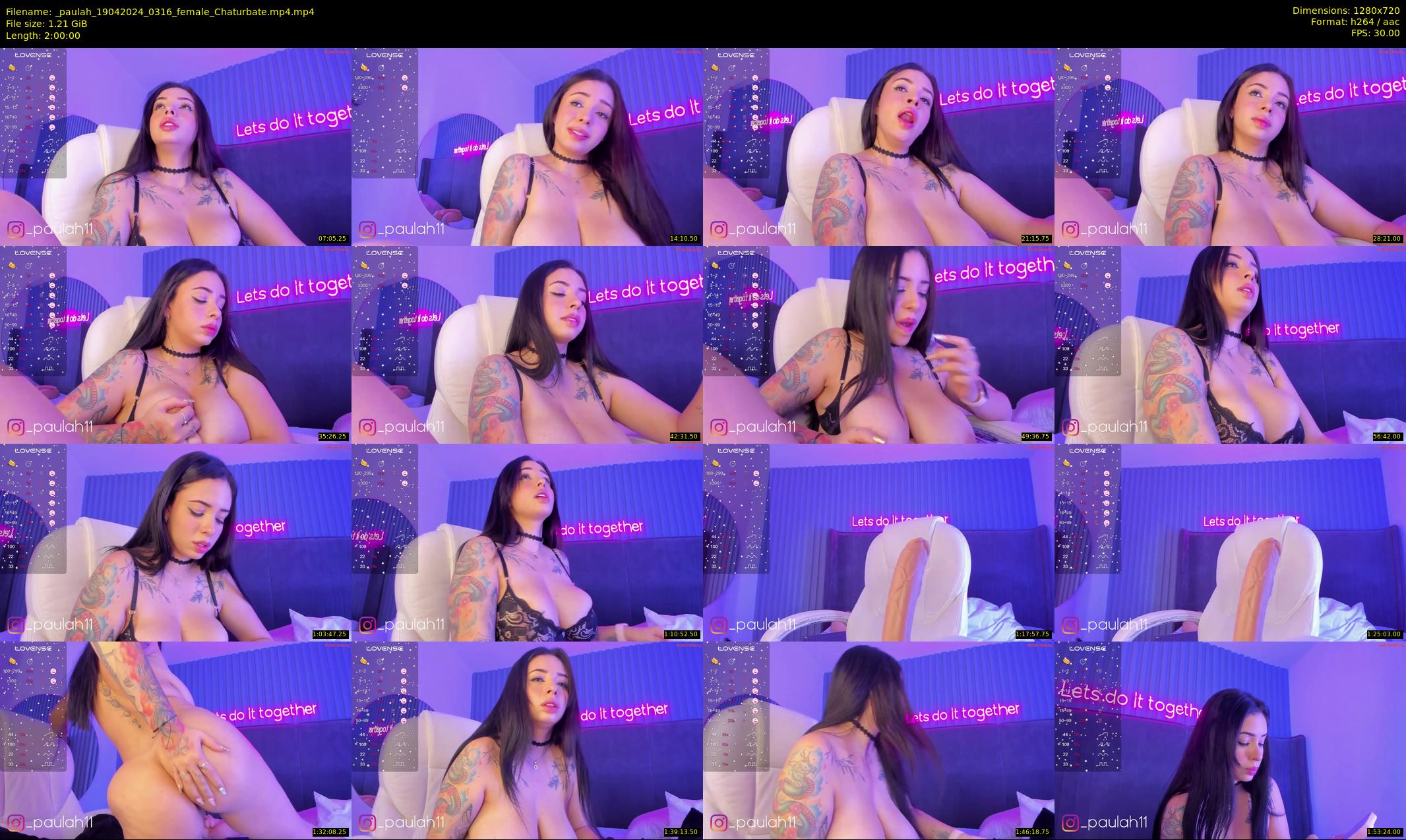 _paulah — 120 minute Chaturbate female cam show recording, 720p, Apr 19, 2024