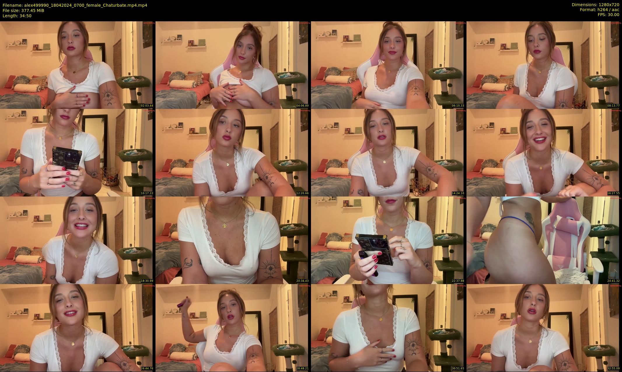 alex499990 — 35 minute Chaturbate female cam show recording, 720p, Apr 18, 2024
