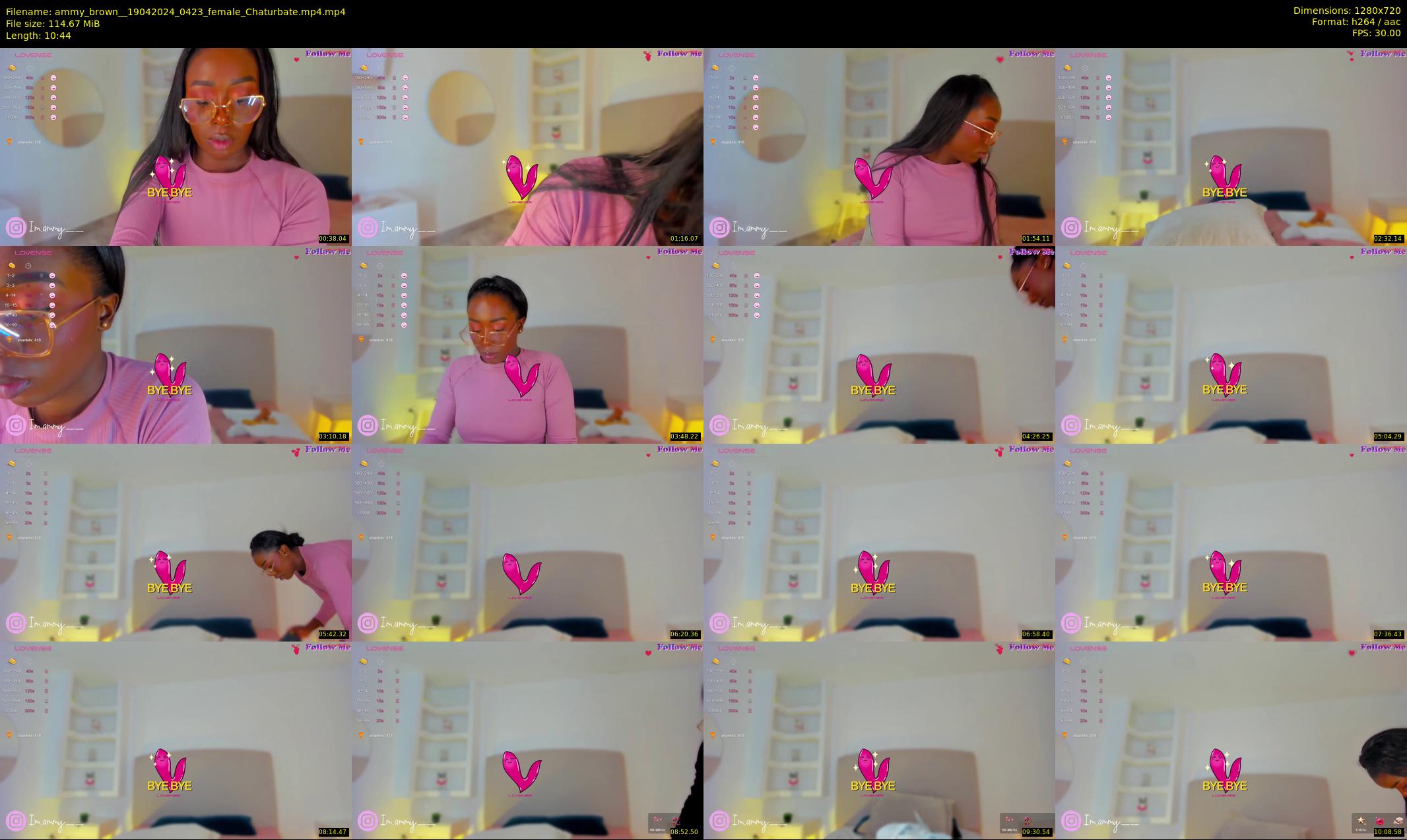 ammy_brown_ — 11 minute Chaturbate female cam show recording, 720p, Apr 19, 2024