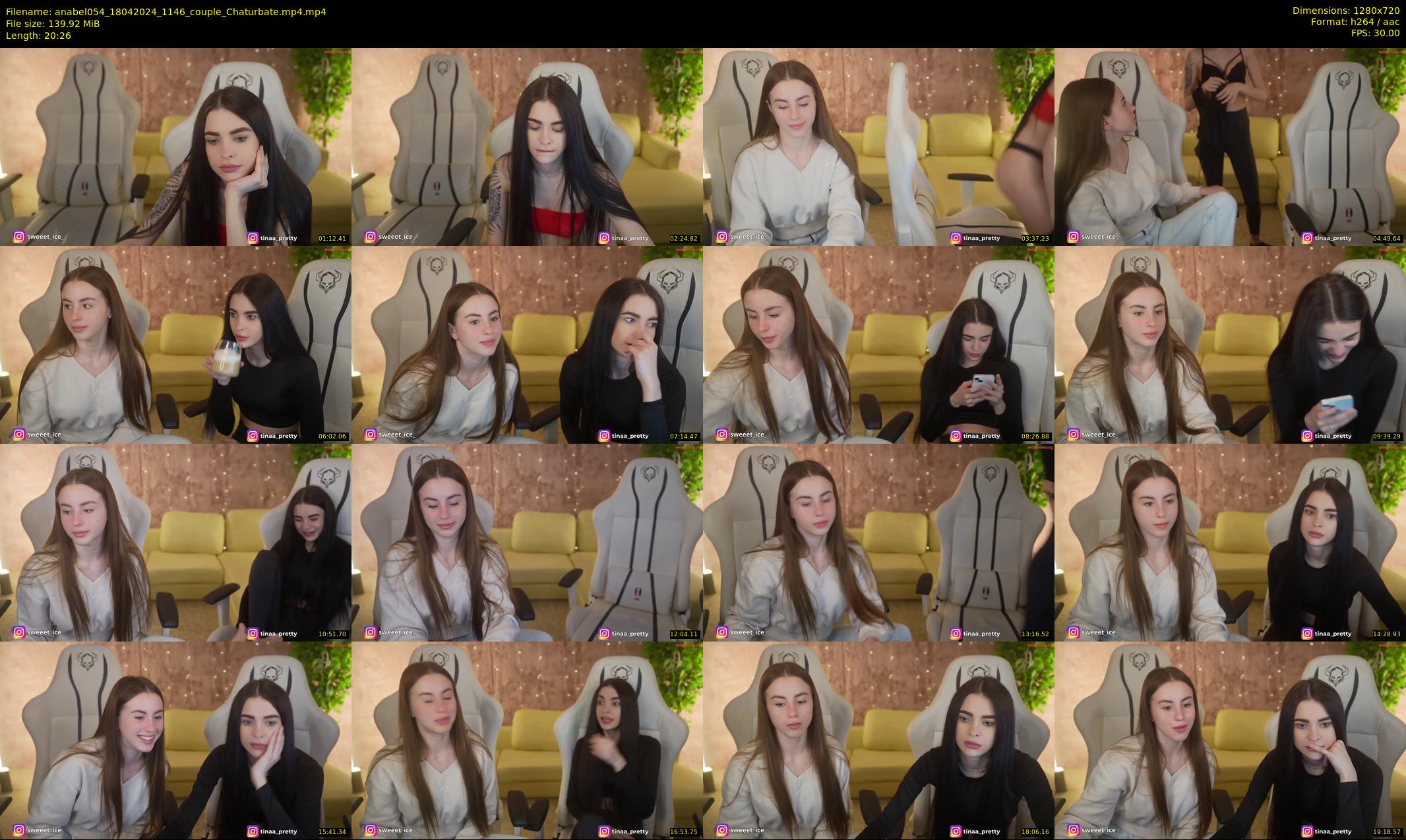 anabel054 — 21 minute Chaturbate female cam show recording, 720p, Apr 18, 2024