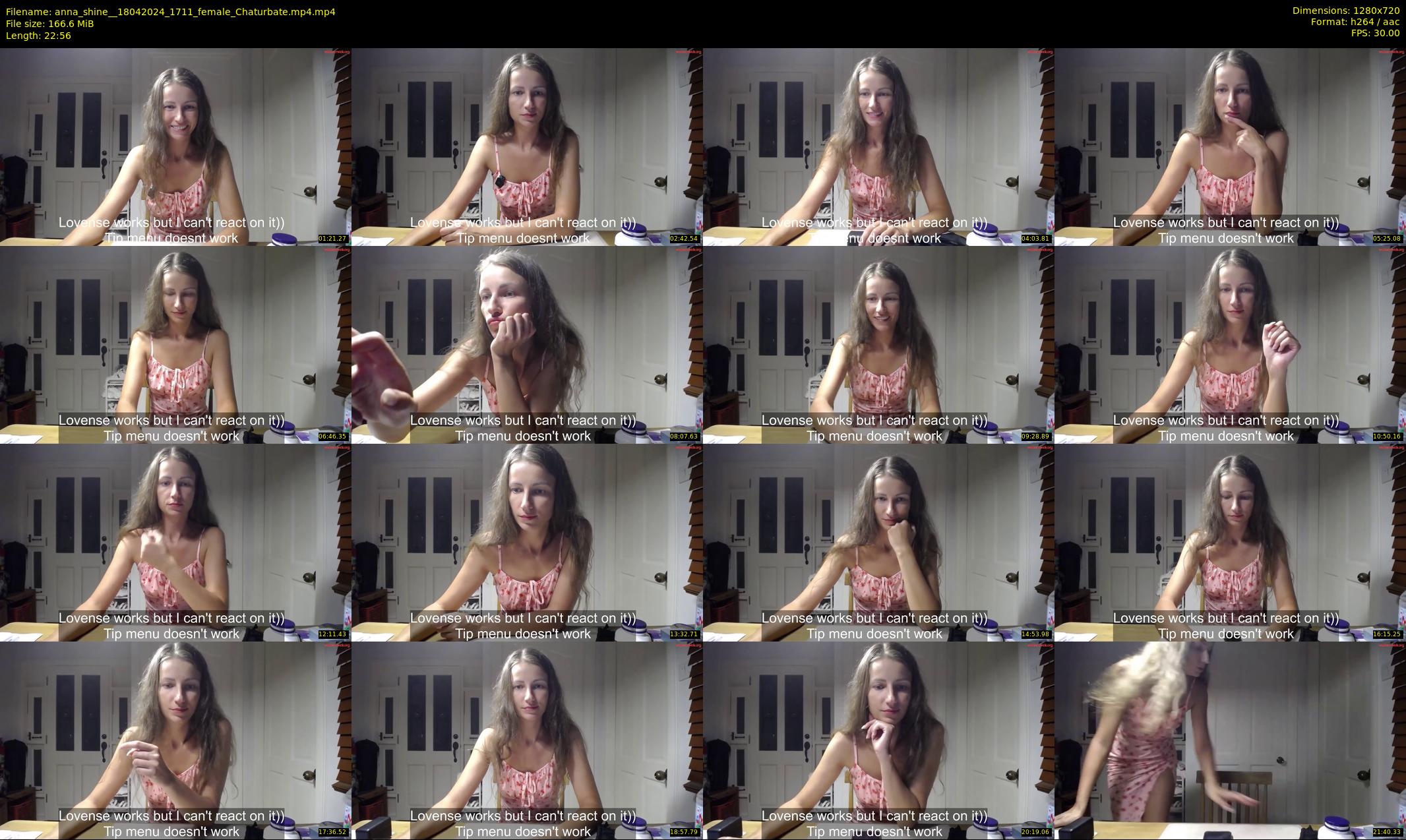 anna_shine_ — 23 minute Chaturbate female cam show recording, 720p, Apr 18, 2024