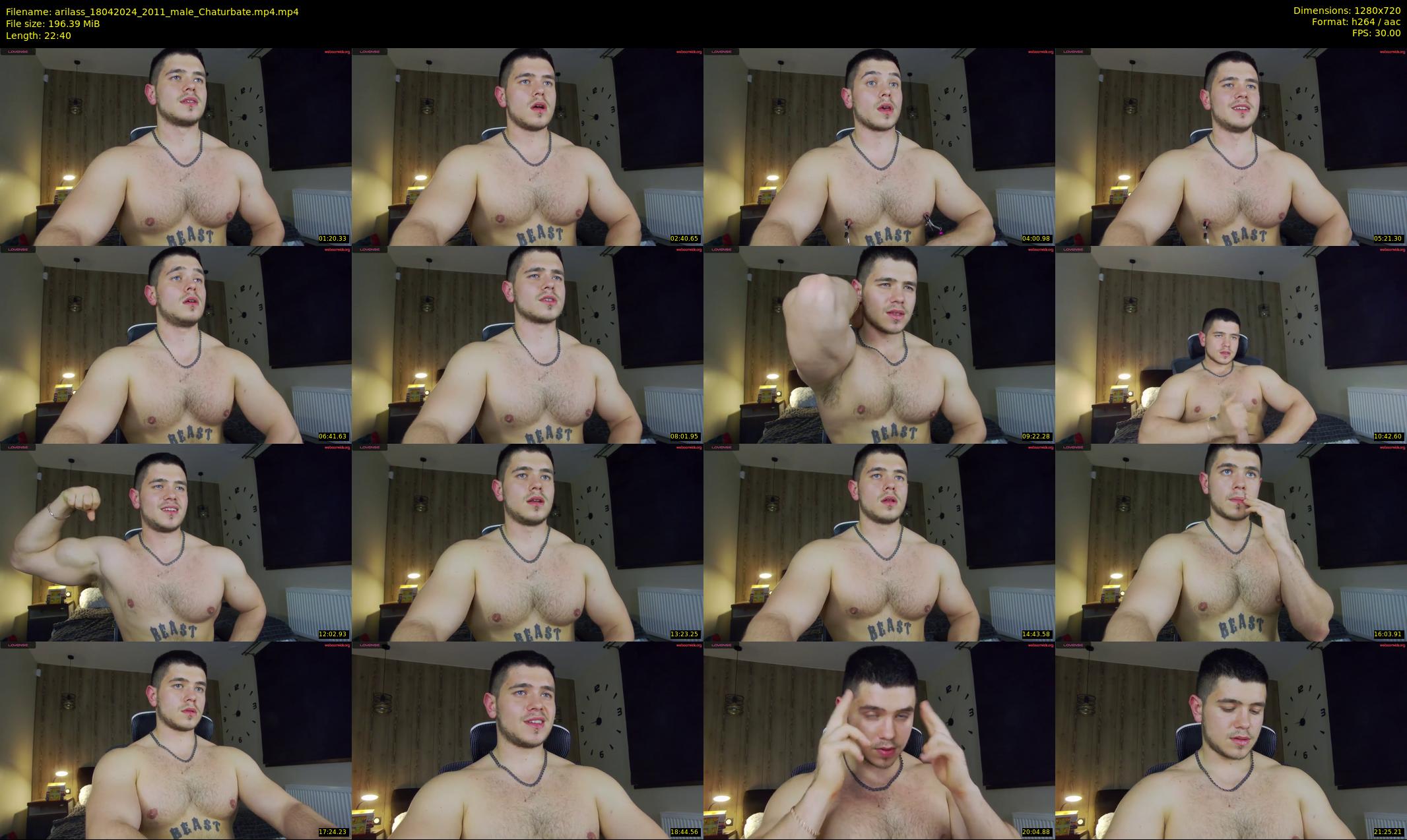 arilass — 23 minute Chaturbate male cam show recording, 720p, Apr 18, 2024