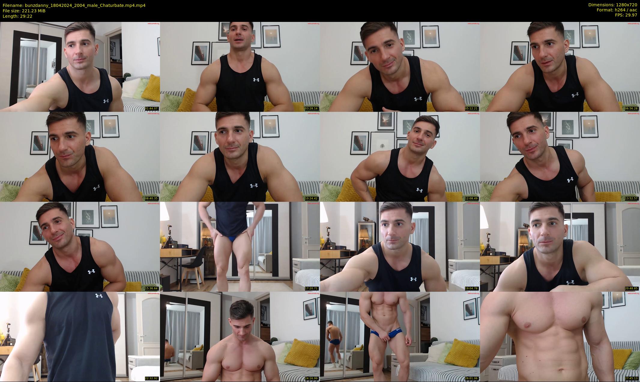 bunzdanny — 30 minute Chaturbate male cam show recording, 720p, Apr 18, 2024