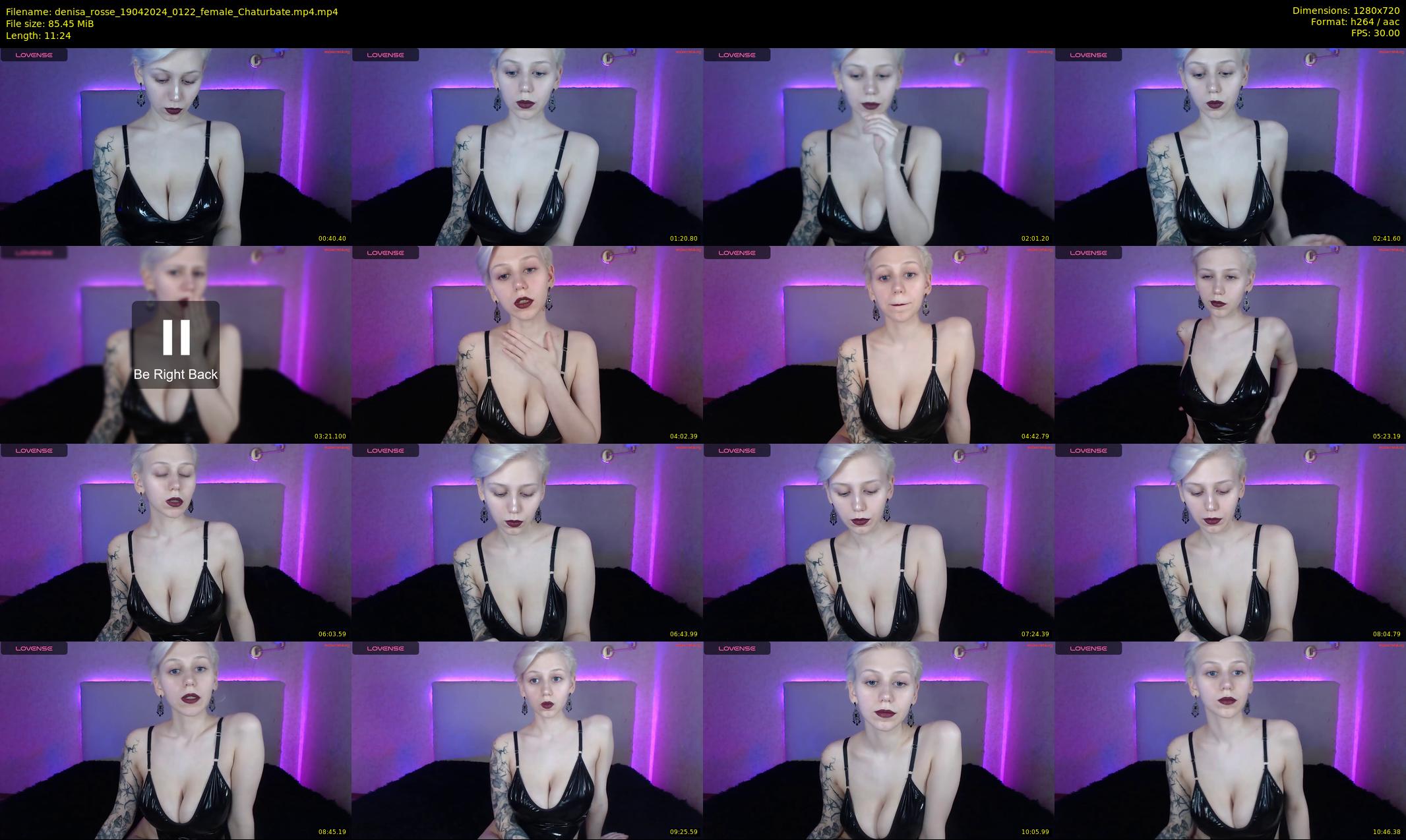 denisa_rosse — 12 minute Chaturbate female cam show recording, 720p, Apr 19, 2024