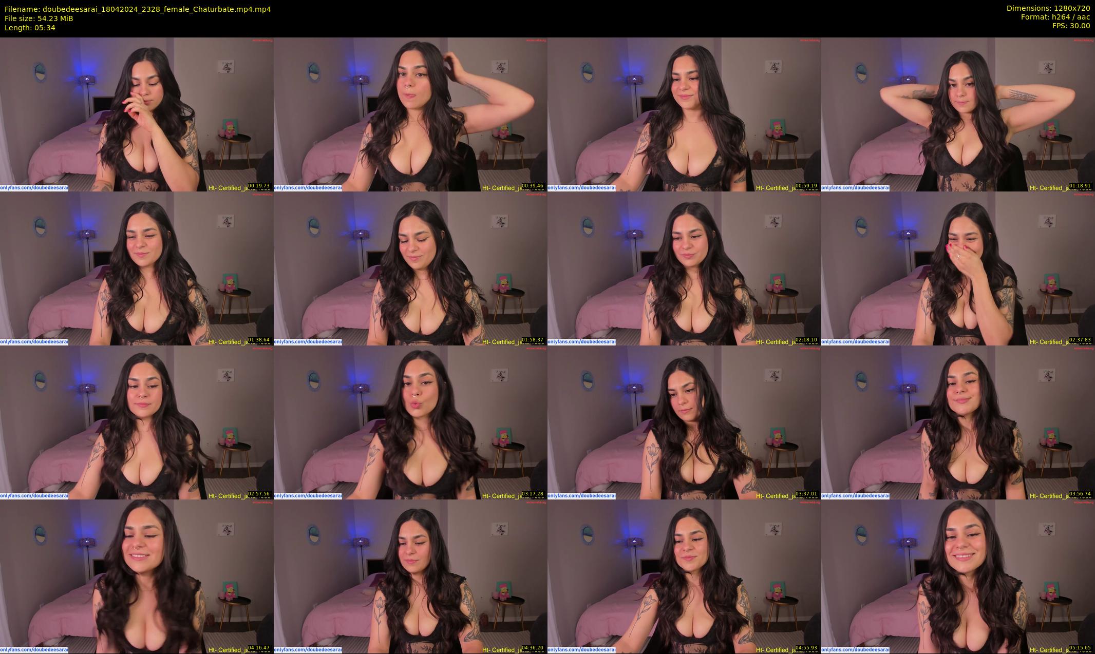 doubedeesarai — 6 minute Chaturbate female cam show recording, 720p, Apr 18, 2024