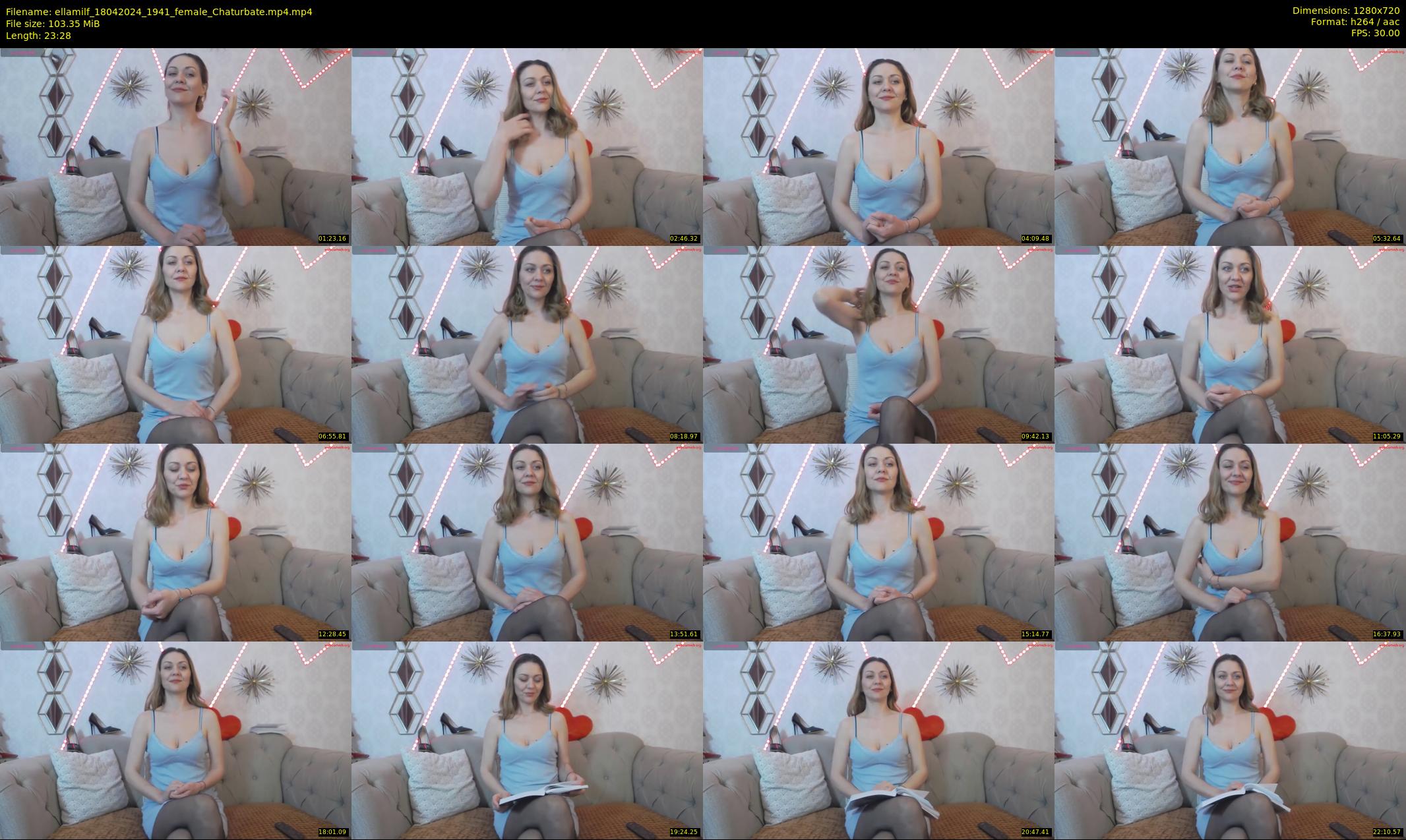 ellamilf — 24 minute Chaturbate female cam show recording, 720p, Apr 18, 2024