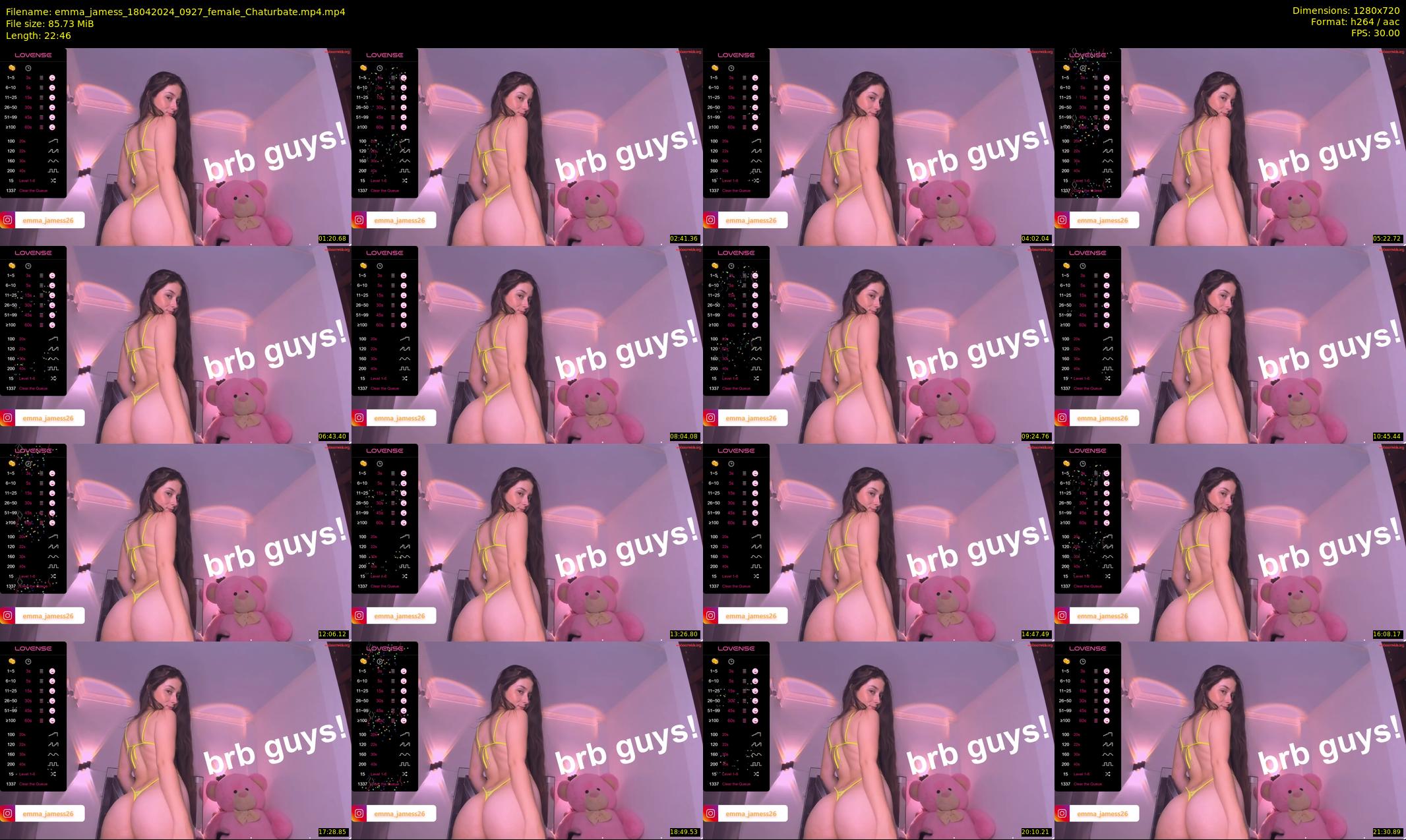 emma_jamess — 23 minute Chaturbate female cam show recording, 720p, Apr 18, 2024