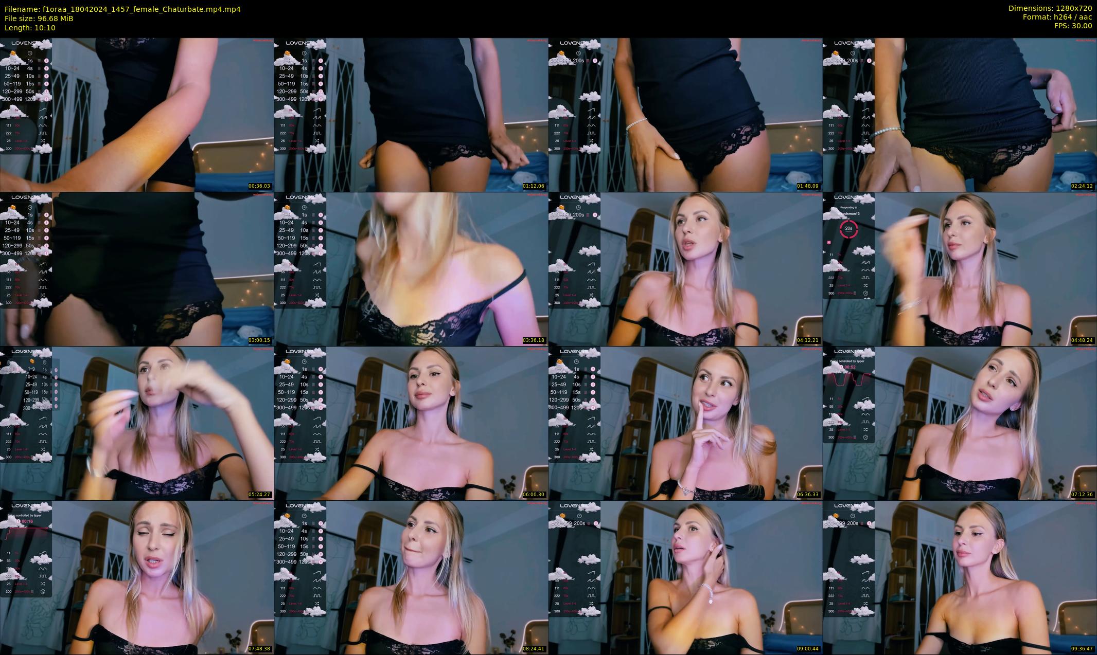 f1oraa — 11 minute Chaturbate female cam show recording, 720p, Apr 18, 2024