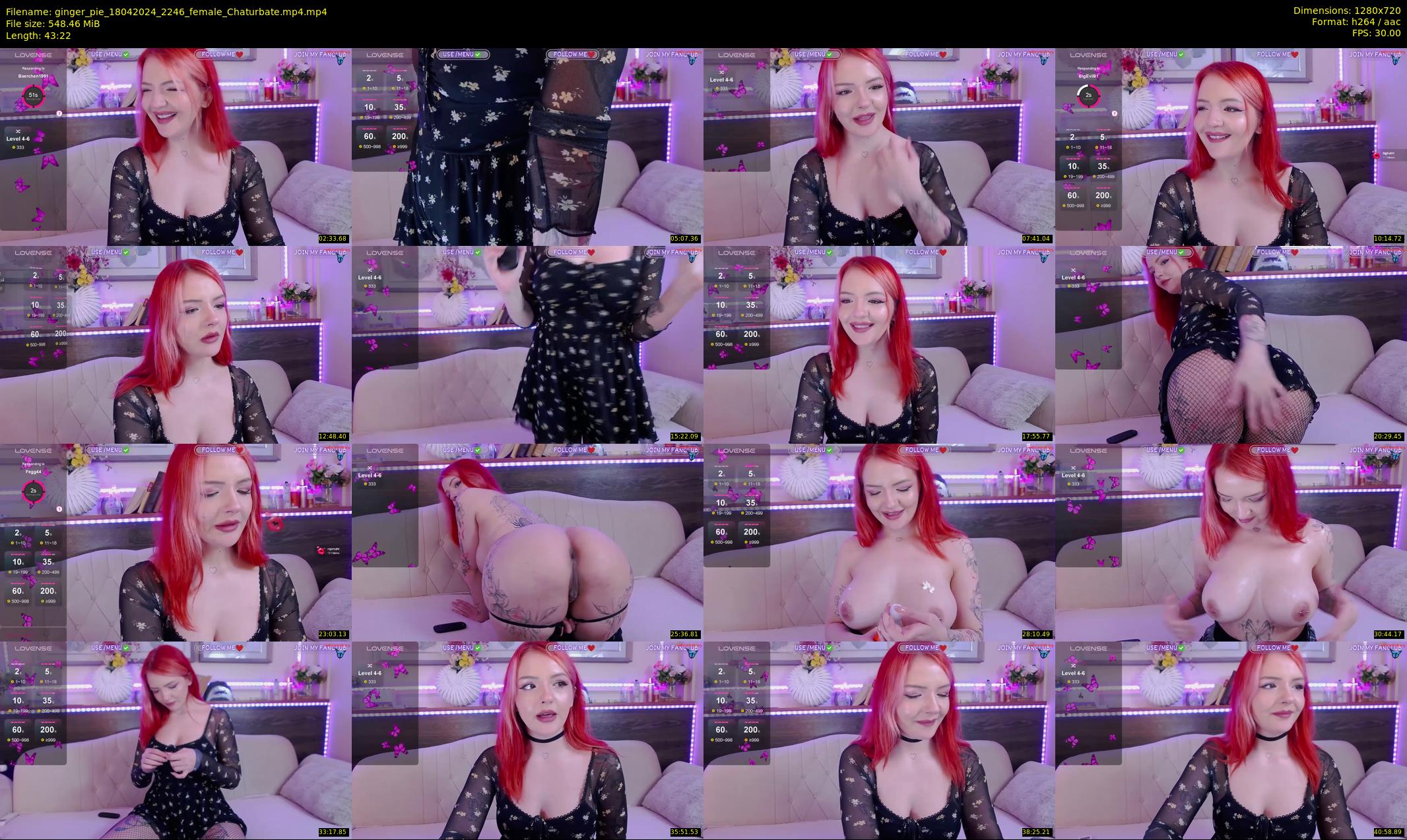 ginger_pie — 44 minute Chaturbate female cam show recording, 720p, Apr 18, 2024