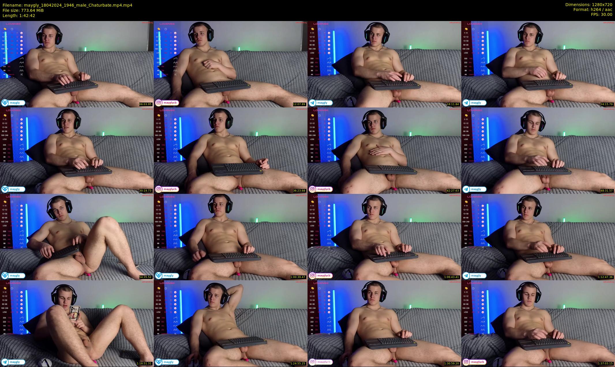 maygly — 103 minute Chaturbate male cam show recording, 720p, Apr 18, 2024