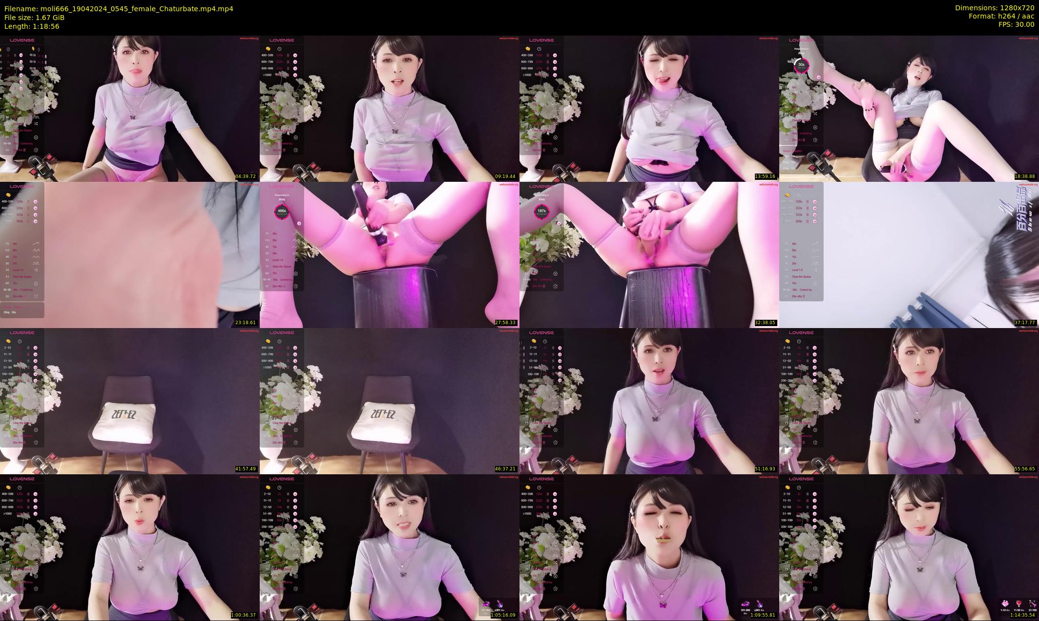 moli666 — 79 minute Chaturbate female cam show recording, 720p, Apr 19, 2024