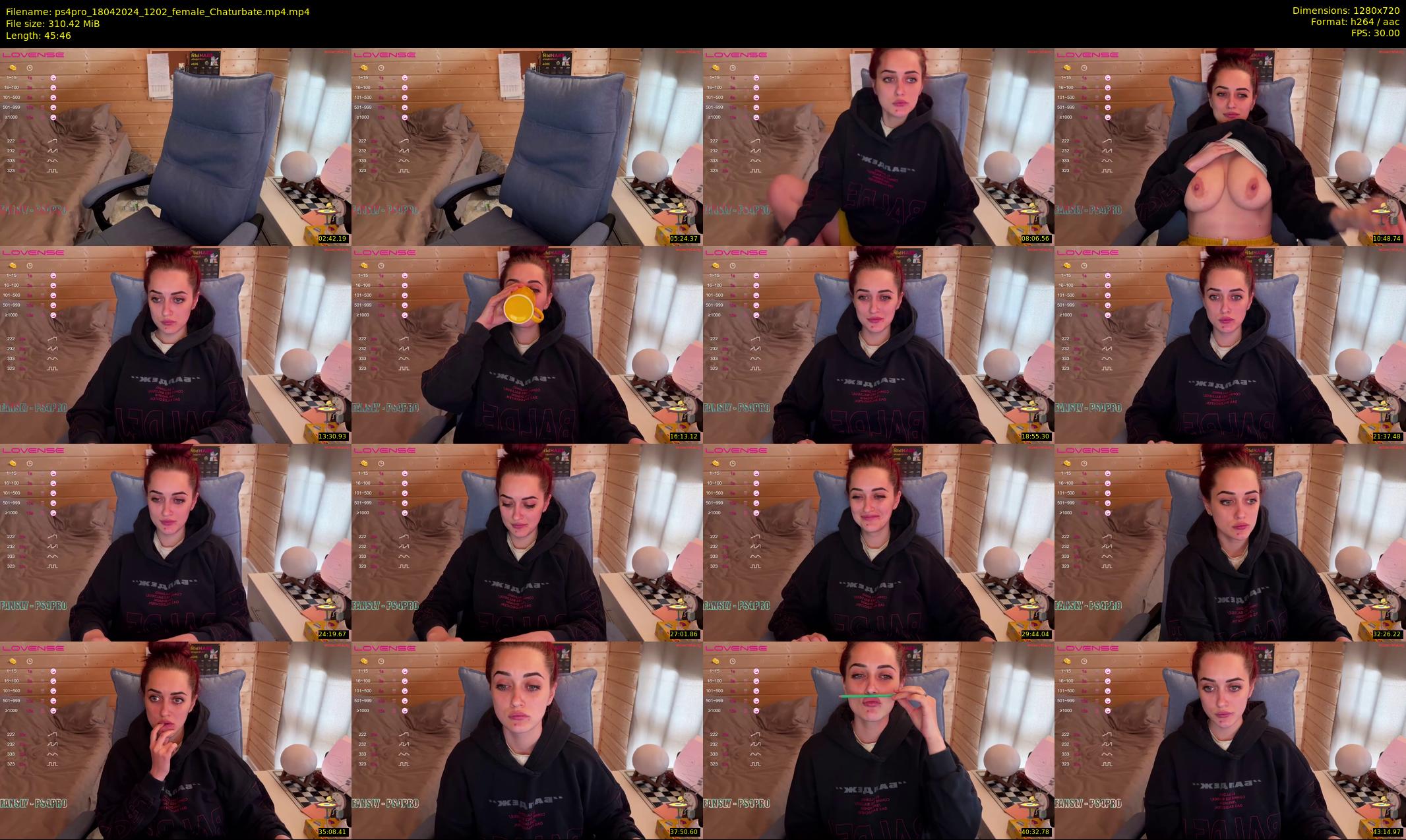 ps4pro — 46 minute Chaturbate female cam show recording, 720p, Apr 18, 2024