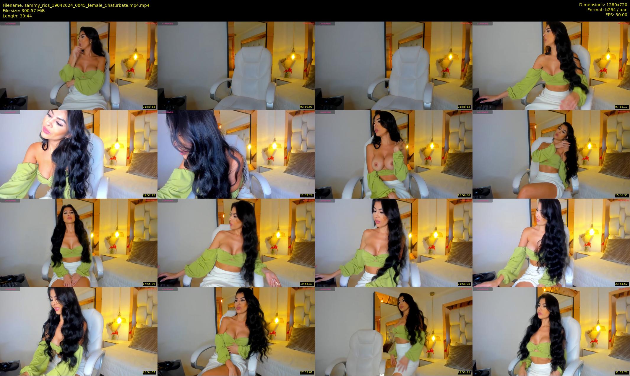 sammy_rios — 34 minute Chaturbate female cam show recording, 720p, Apr 19, 2024