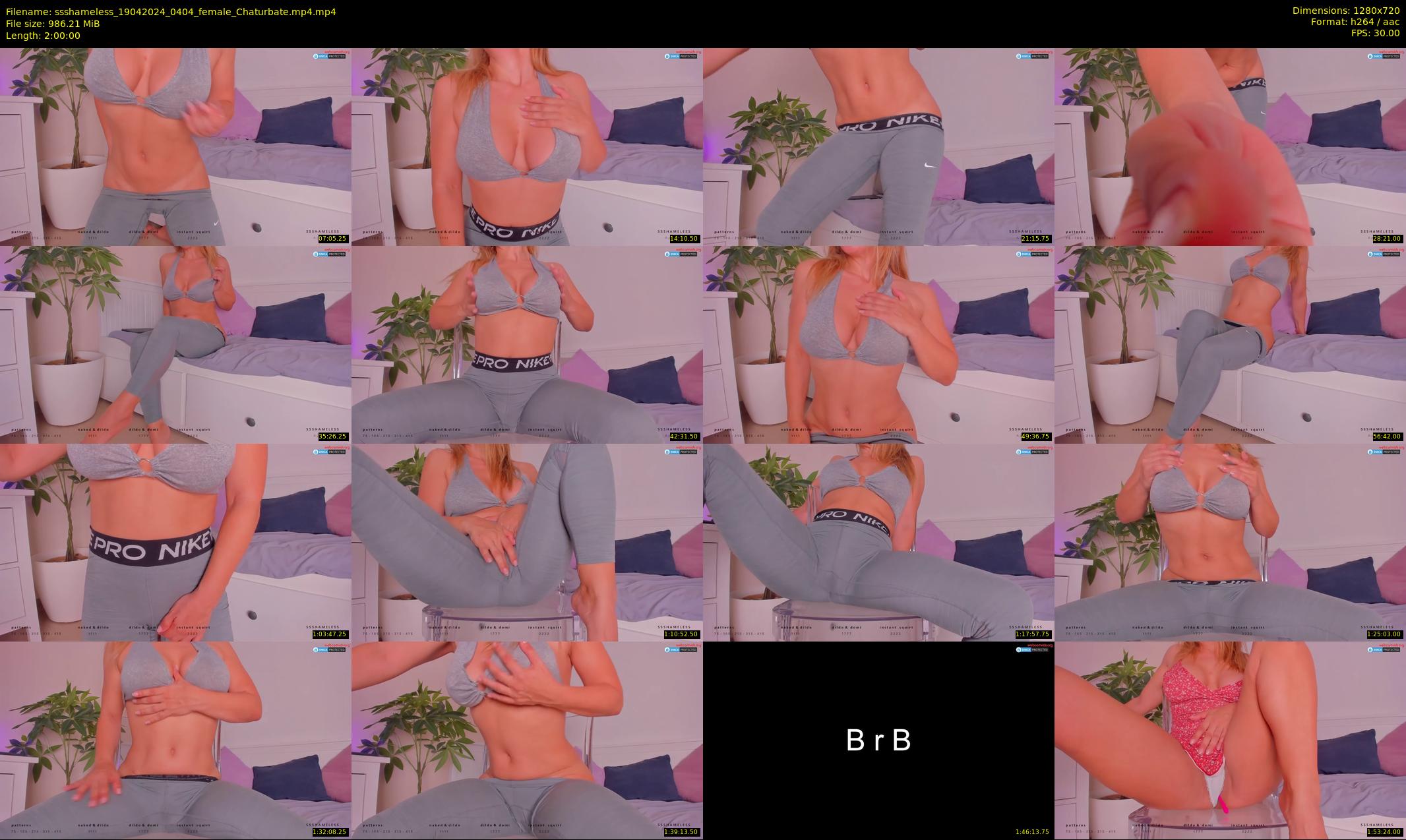 ssshameless — 120 minute Chaturbate female cam show recording, 720p, Apr 19, 2024