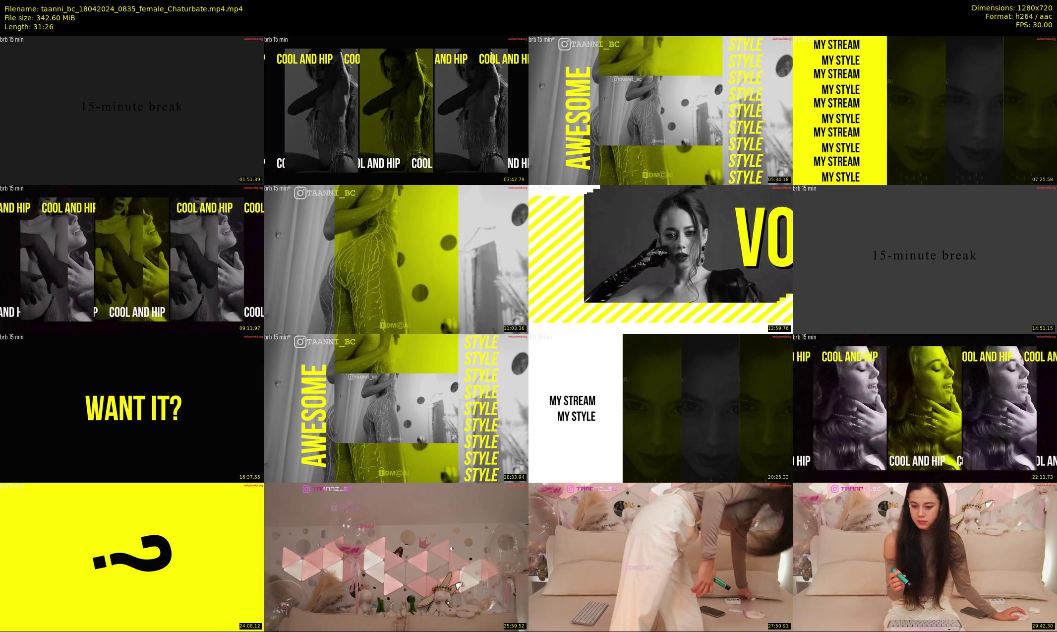 taanni_bc — 32 minute Chaturbate female cam show recording, 720p, Apr 18, 2024