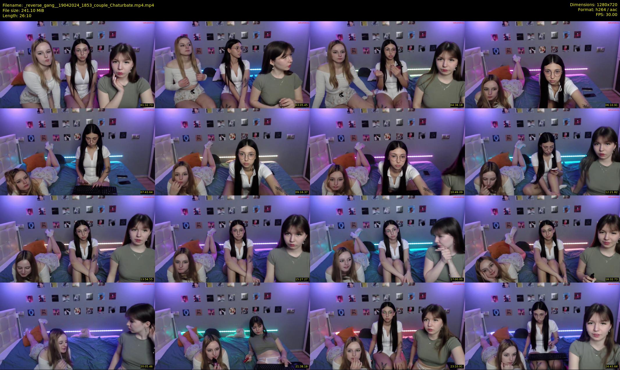 _reverse_gang_ — 27 minute Chaturbate couple cam show recording, 720p, Apr 19, 2024