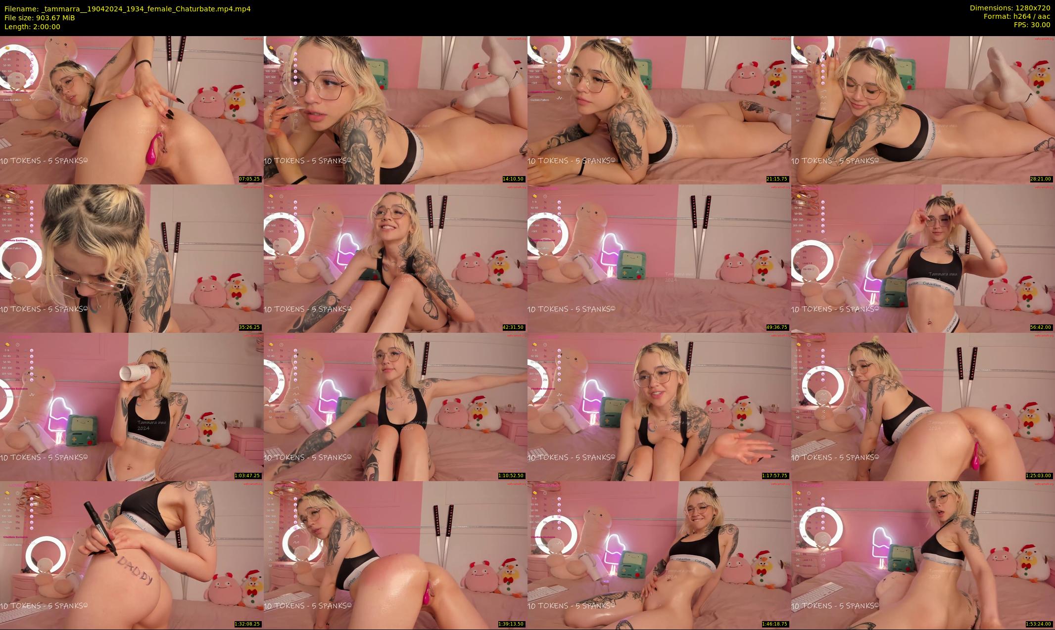 _tammarra_ — 120 minute Chaturbate female cam show recording, 720p, Apr 19, 2024