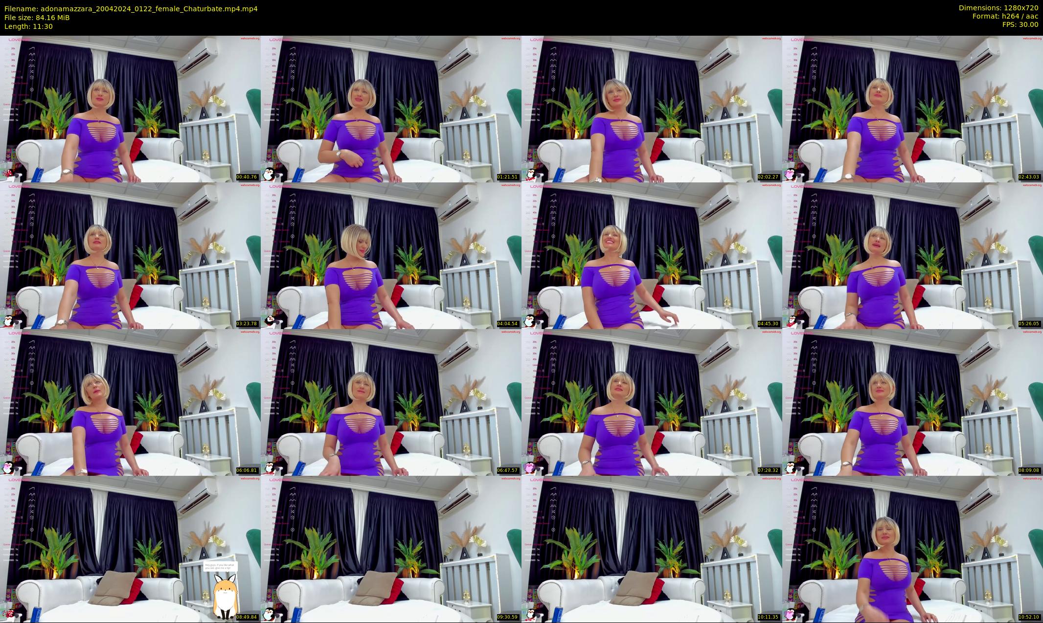 adonamazzara — 12 minute Chaturbate female cam show recording, 720p, Apr 20, 2024