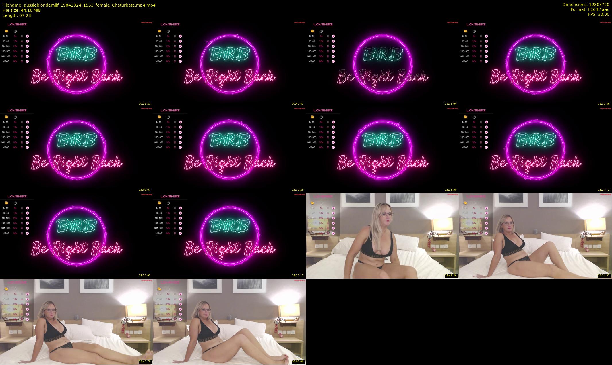 aussieblondemilf — 8 minute Chaturbate female cam show recording, 720p, Apr 19, 2024