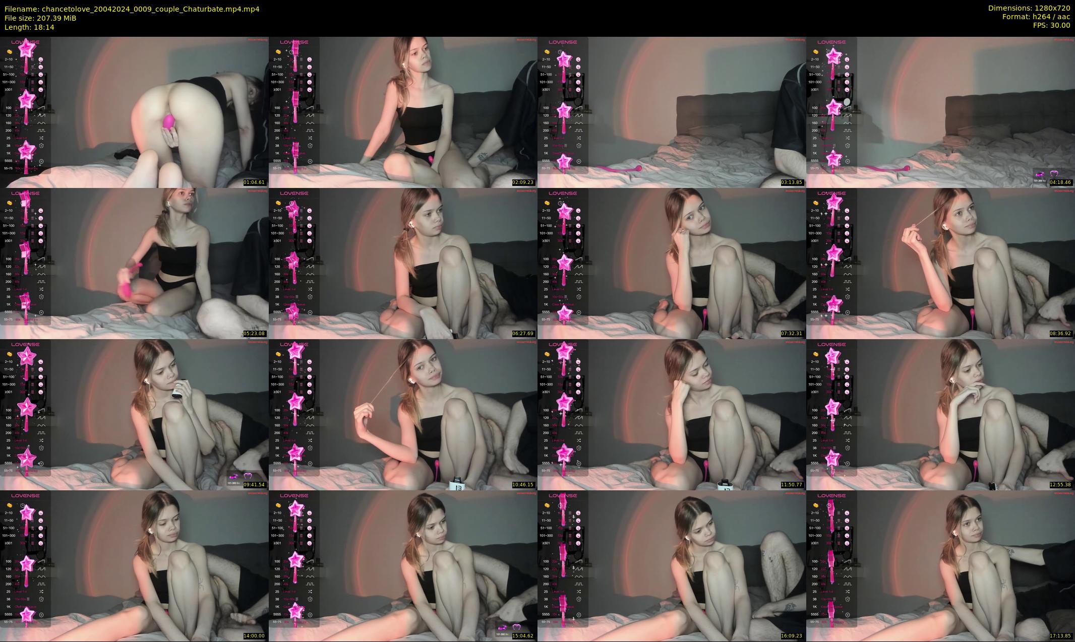 chancetolove — 19 minute Chaturbate couple cam show recording, 720p, Apr 20, 2024