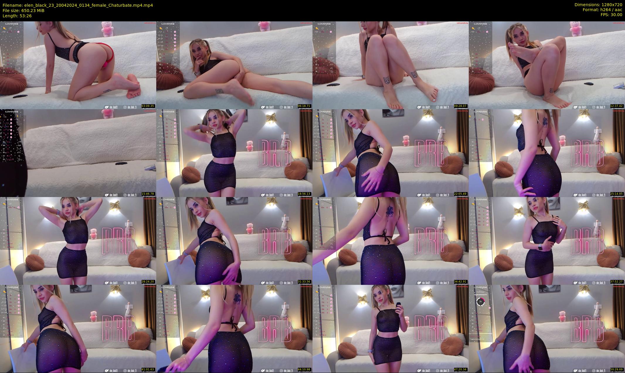 elen_black_23 — 54 minute Chaturbate female cam show recording, 720p, Apr 20, 2024