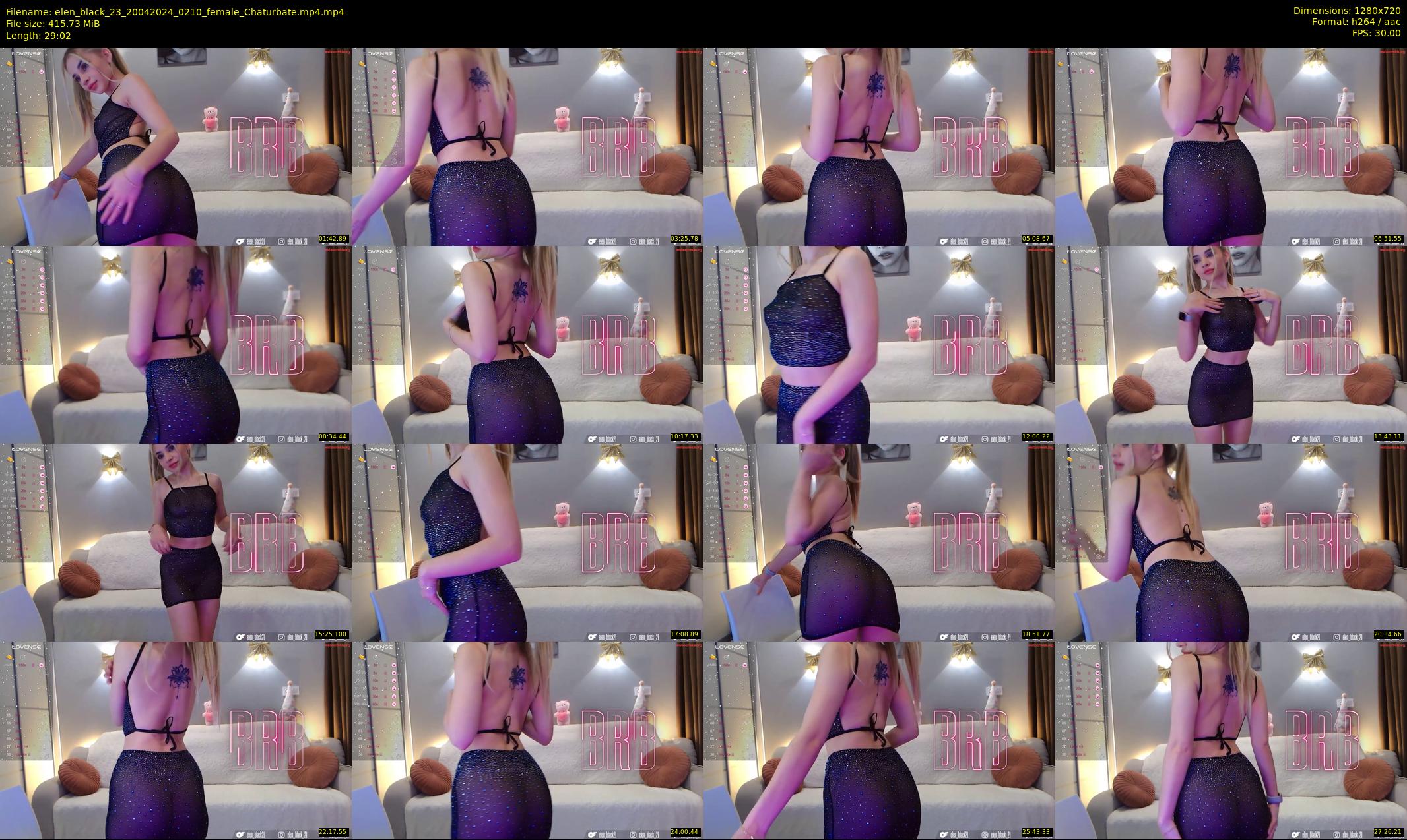 elen_black_23 — 30 minute Chaturbate female cam show recording, 720p, Apr 20, 2024