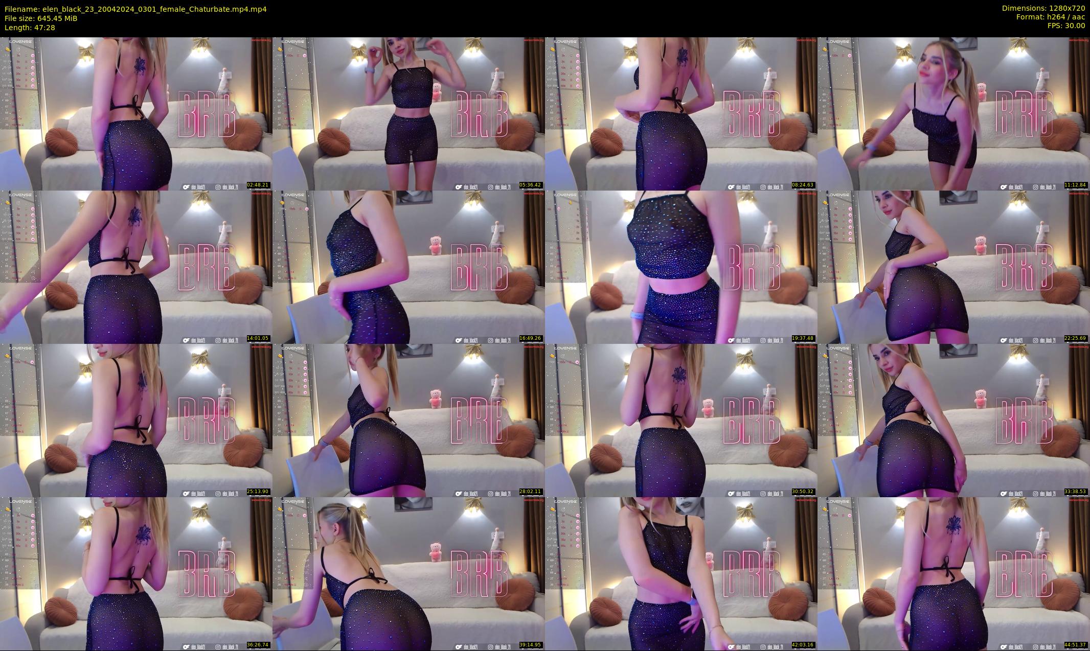 elen_black_23 — 48 minute Chaturbate female cam show recording, 720p, Apr 20, 2024
