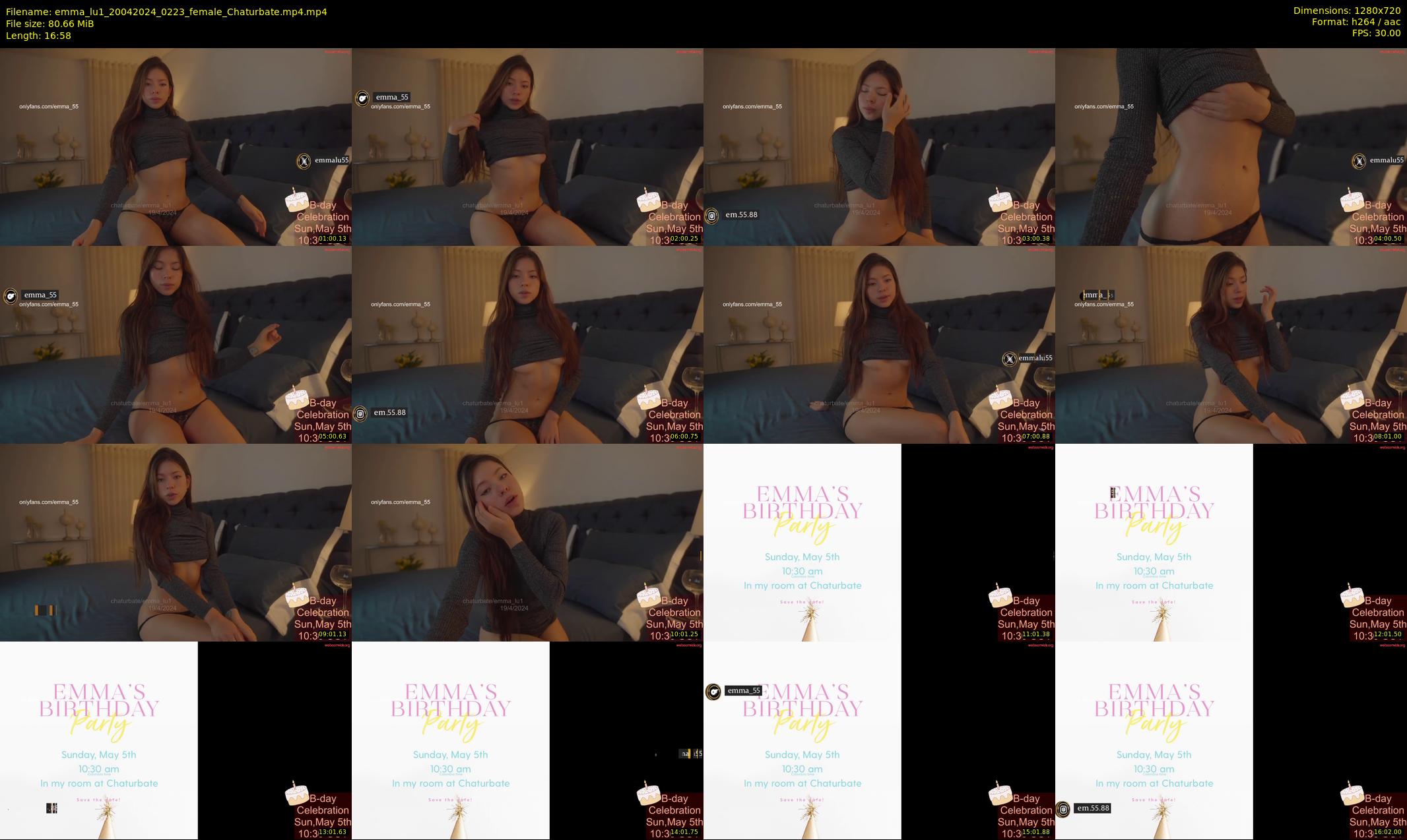 emma_lu1 — 17 minute Chaturbate female cam show recording, 720p, Apr 20, 2024