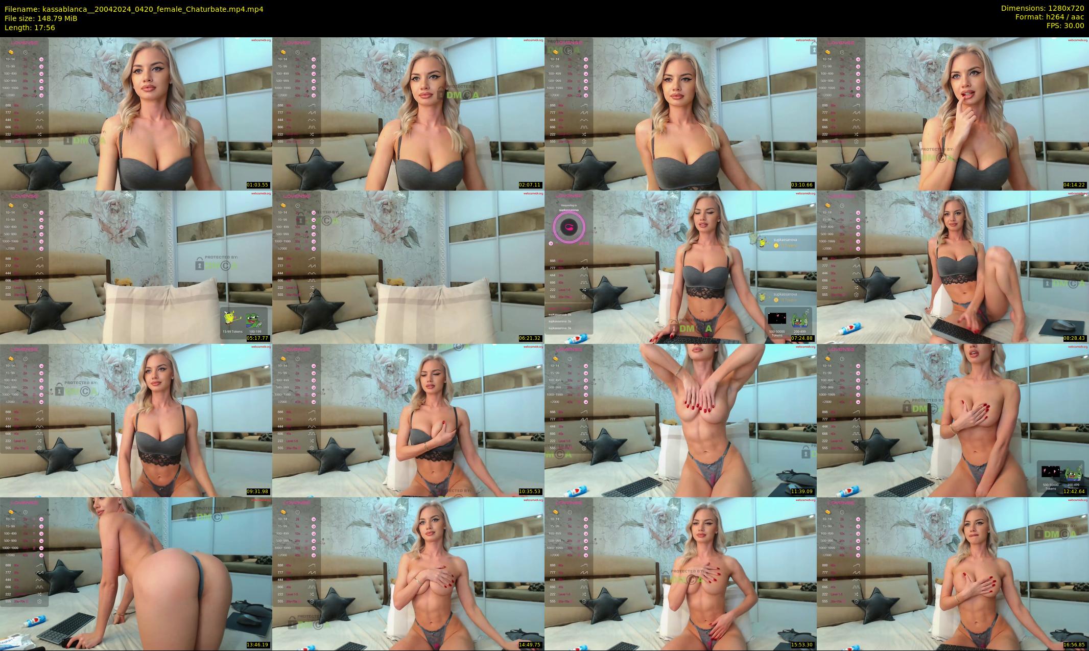 kassablanca_ — 18 minute Chaturbate female cam show recording, 720p, Apr 20, 2024