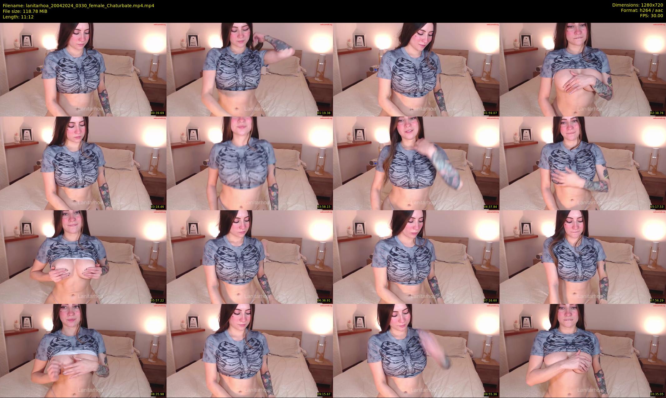 lanitarhoa — 12 minute Chaturbate female cam show recording, 720p, Apr 20, 2024