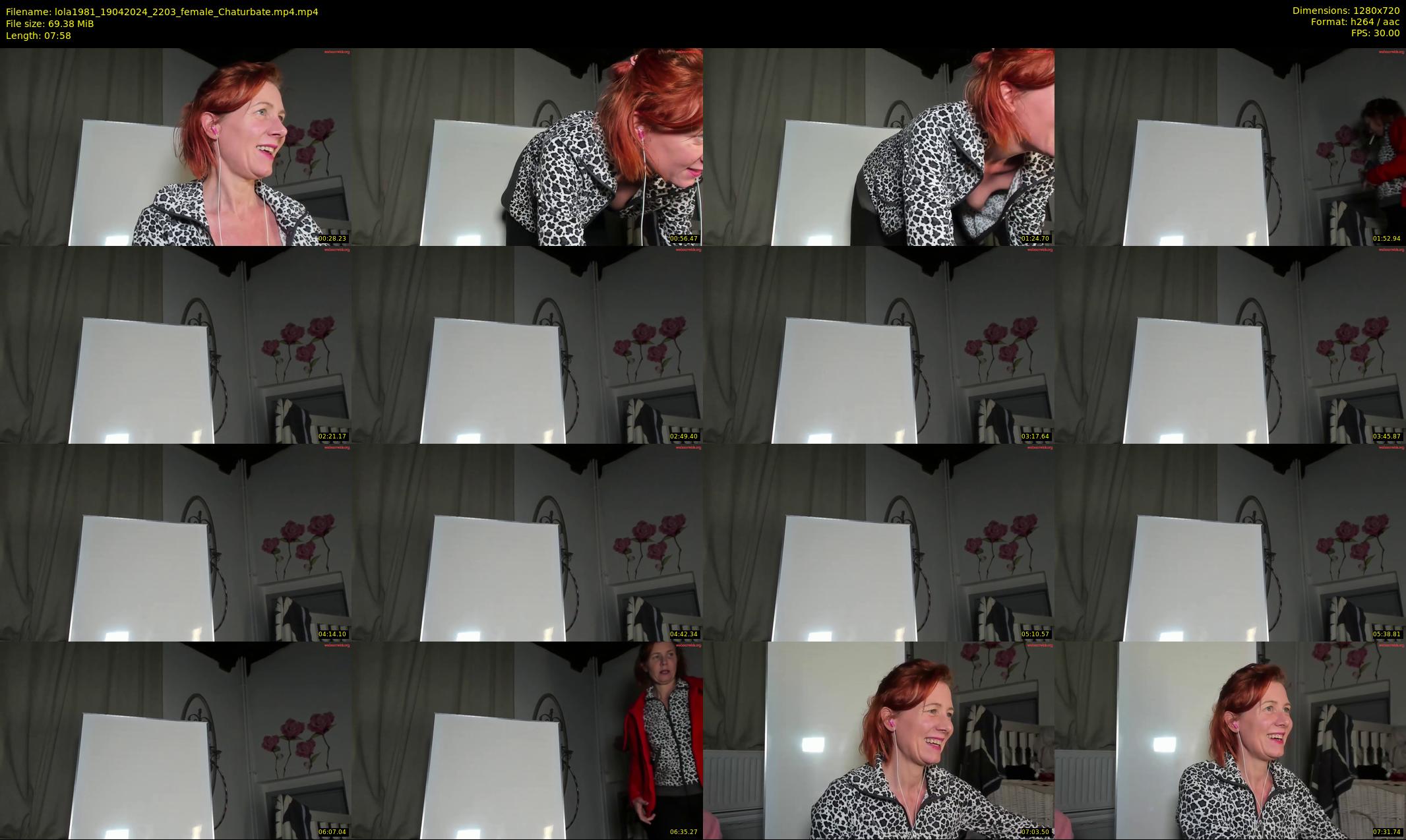 lola1981 — 8 minute Chaturbate female cam show recording, 720p, Apr 19, 2024