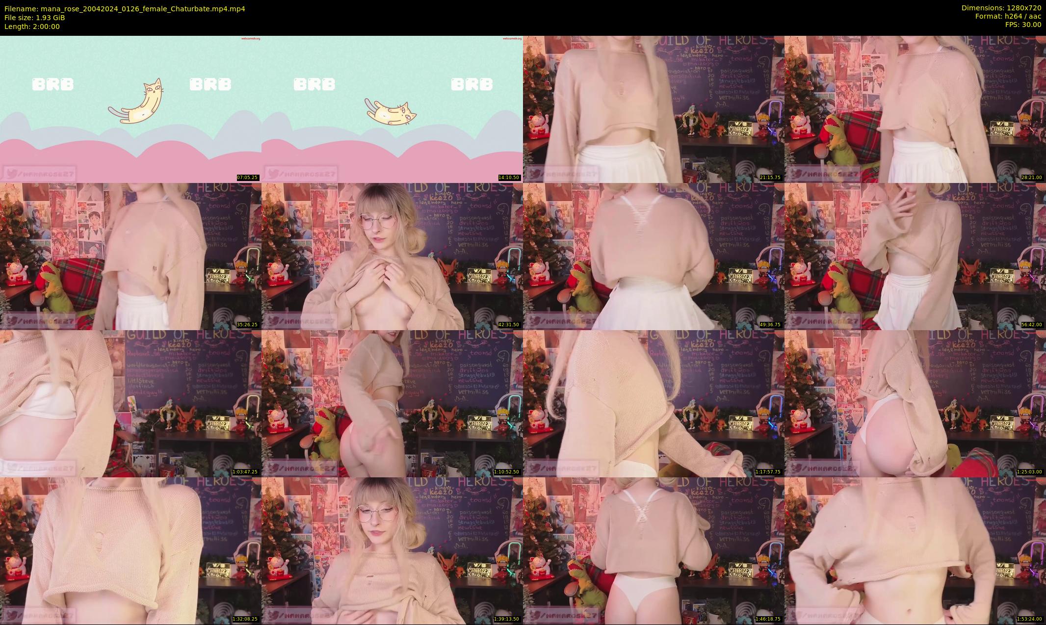 mana_rose — 120 minute Chaturbate female cam show recording, 720p, Apr 20, 2024