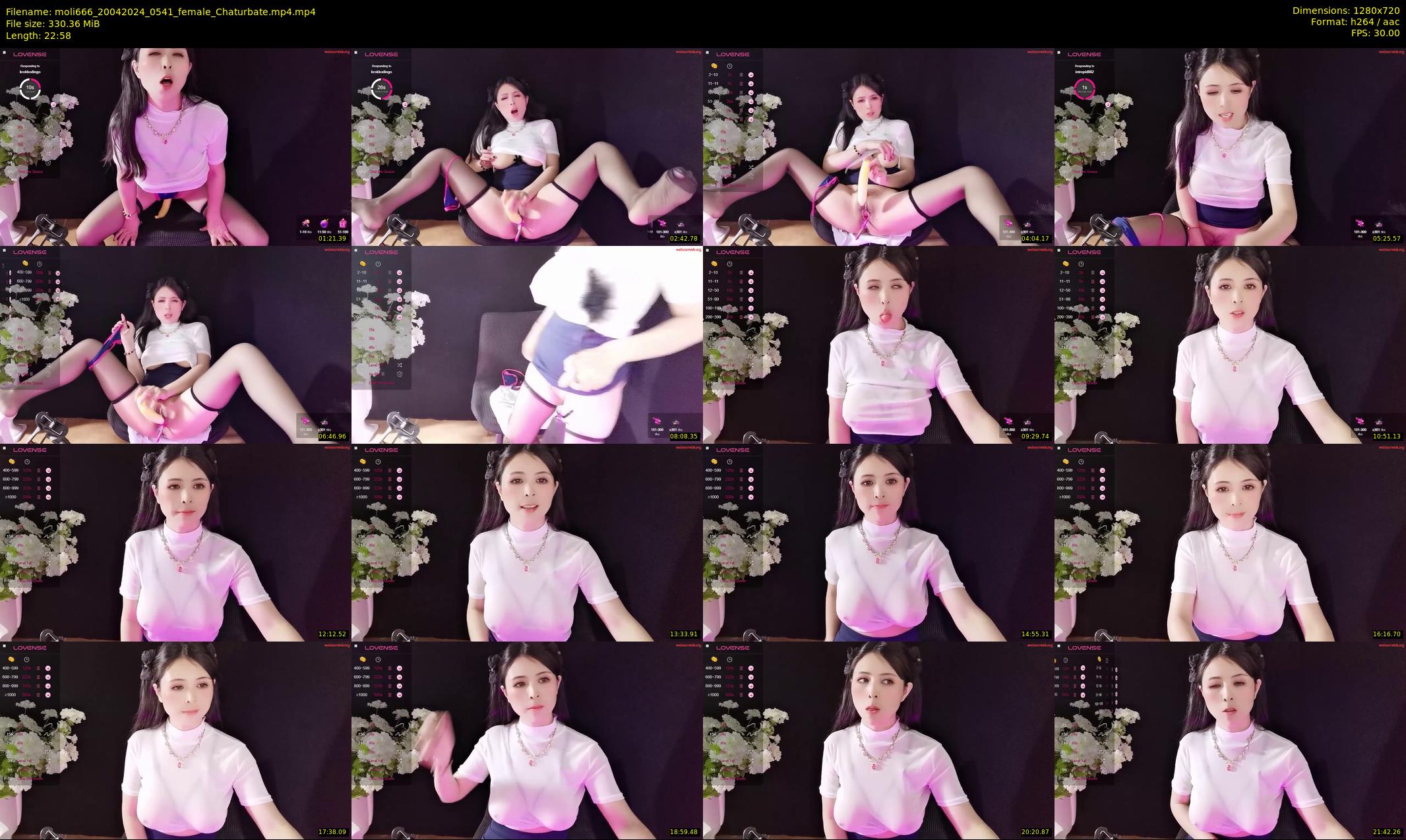 moli666 — 23 minute Chaturbate female cam show recording, 720p, Apr 20, 2024