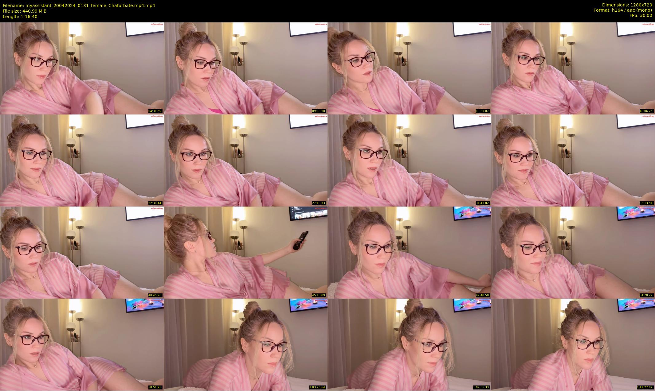 myassistant — 77 minute Chaturbate female cam show recording, 720p, Apr 20, 2024
