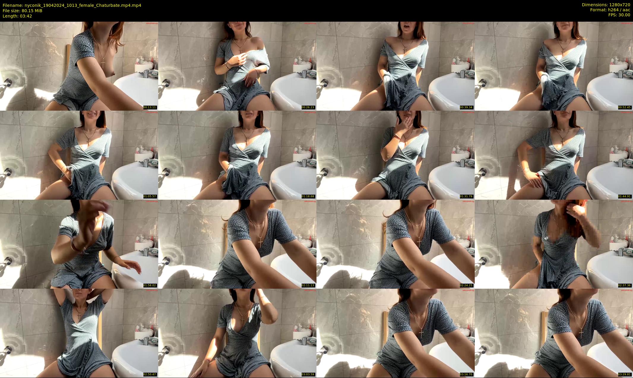 nyconik — 4 minute Chaturbate female cam show recording, 720p, Apr 19, 2024