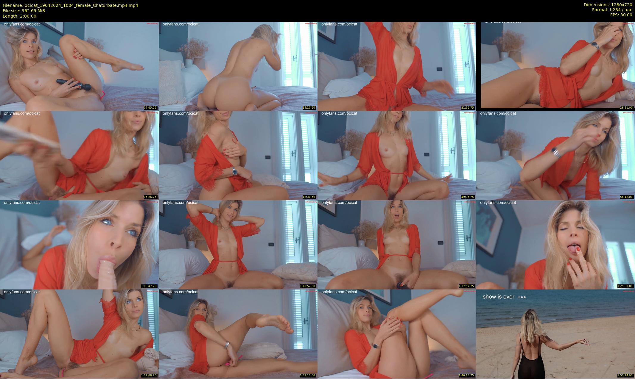 ocicat — 120 minute Chaturbate female cam show recording, 720p, Apr 19, 2024
