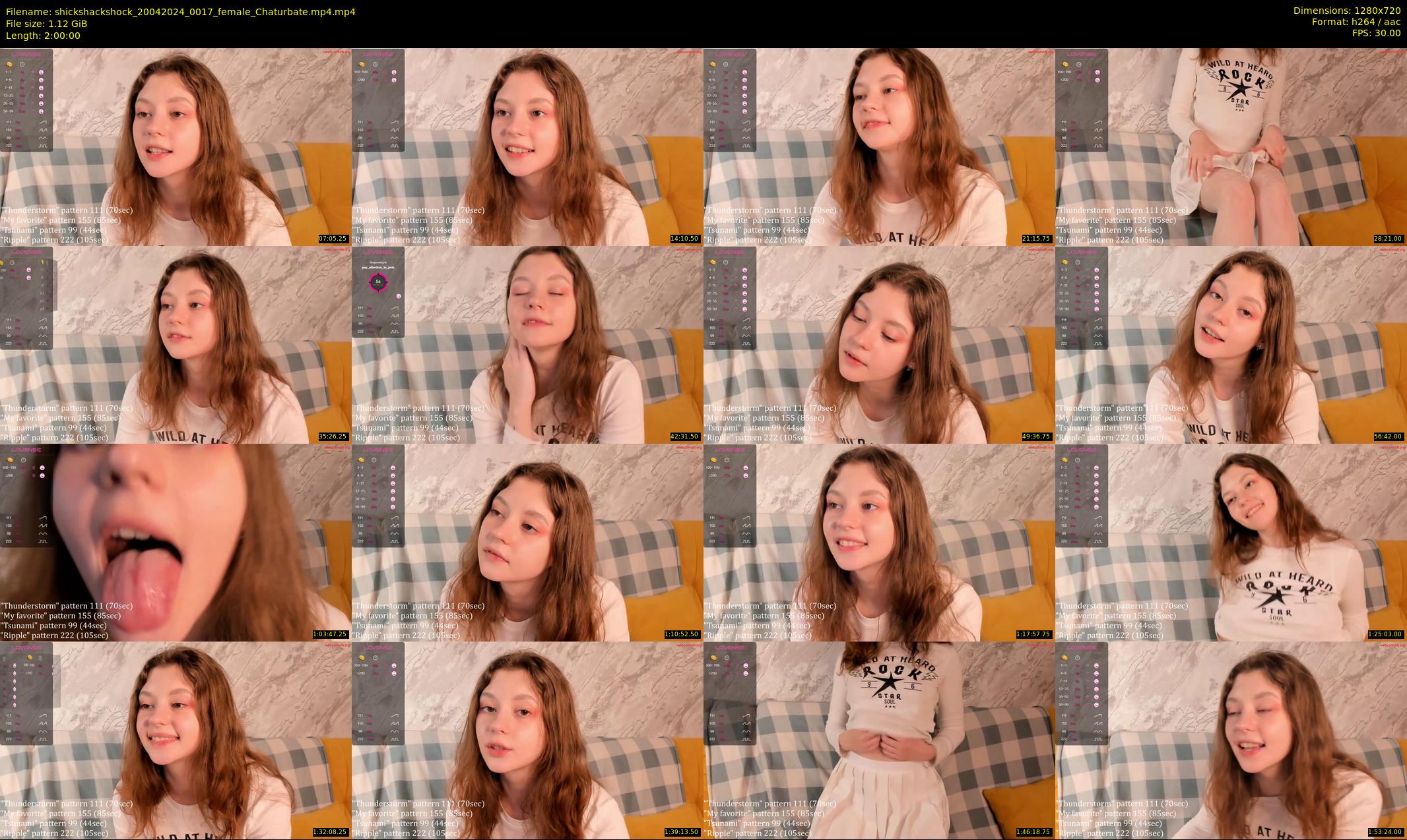 shickshackshock — 120 minute Chaturbate female cam show recording, 720p, Apr 20, 2024