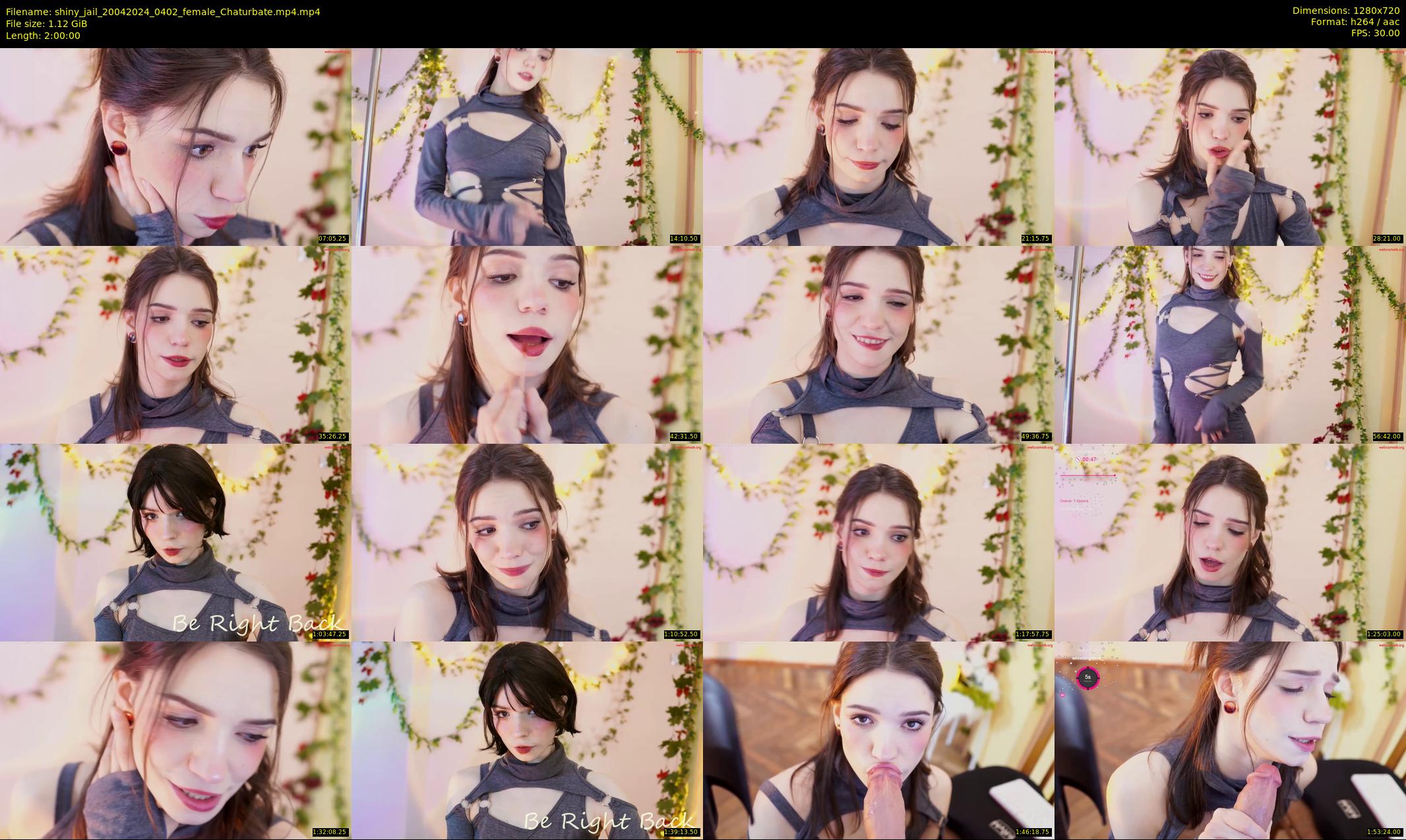 shiny_jail — 120 minute Chaturbate female cam show recording, 720p, Apr 20, 2024