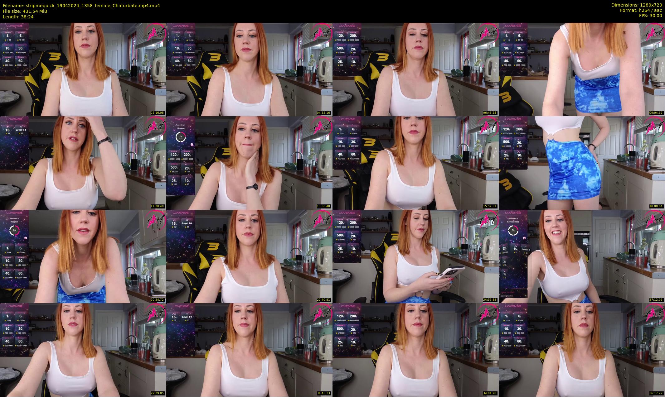 stripmequick — 39 minute Chaturbate female cam show recording, 720p, Apr 19, 2024